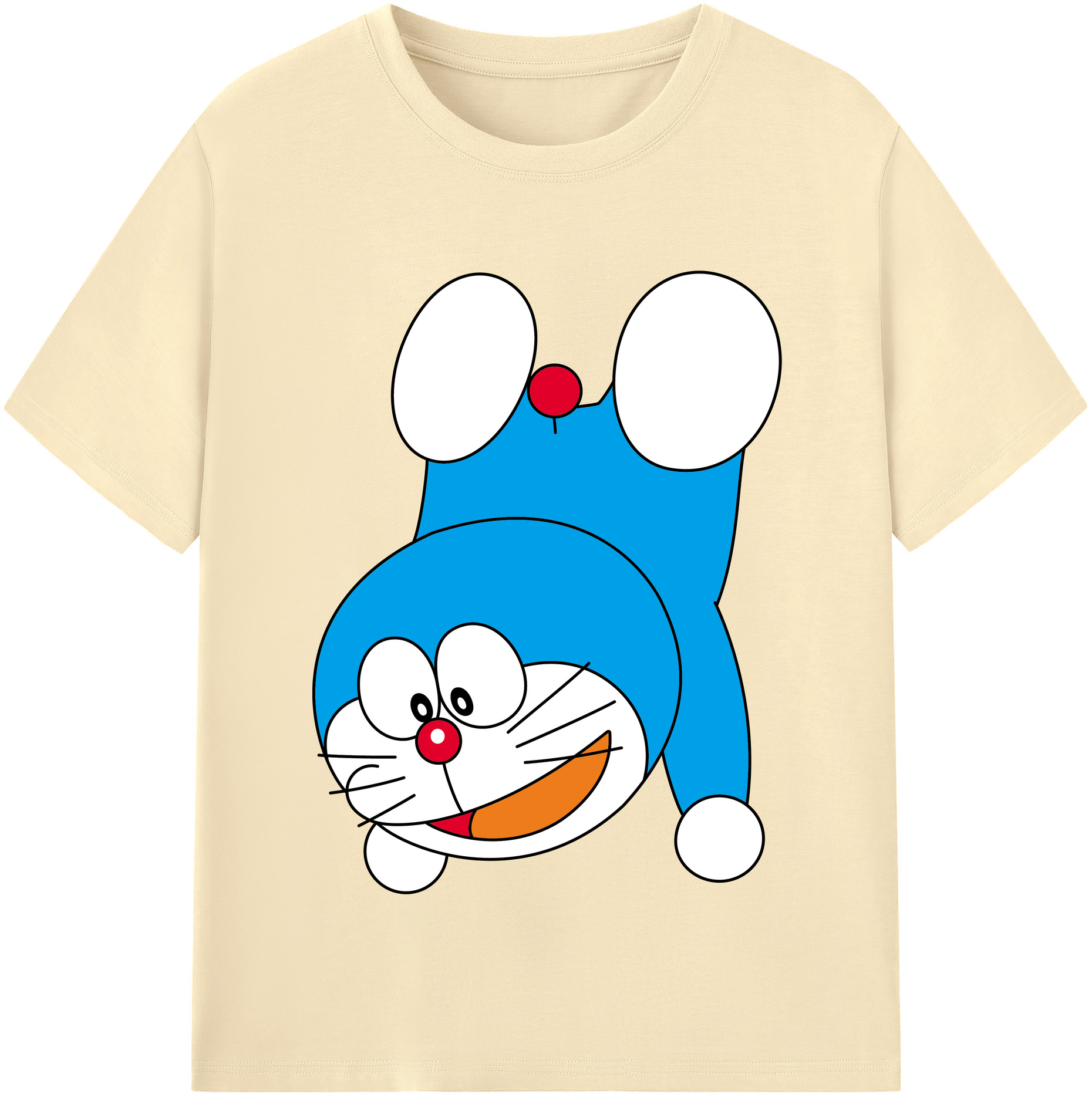 （画像用） ドラえもん Doraemon 綿100％半袖Tシャツ（フロントプリント）