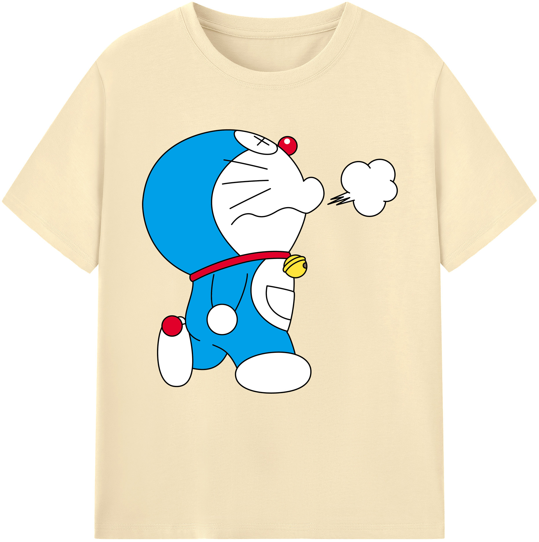 （画像用） ドラえもん Doraemon 綿100％半袖Tシャツ（フロントプリント）