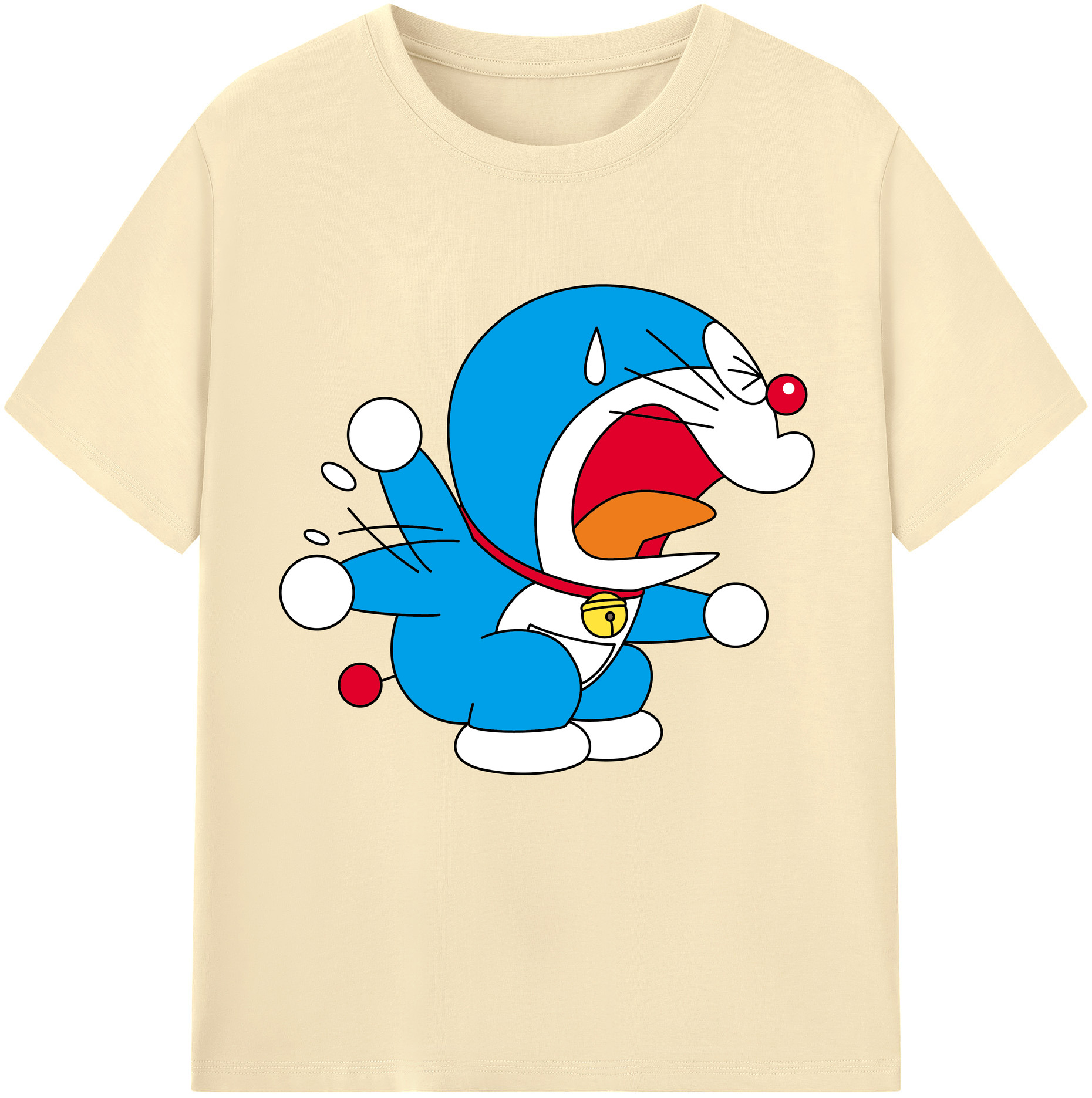 （画像用） ドラえもん Doraemon 綿100％半袖Tシャツ（フロントプリント）