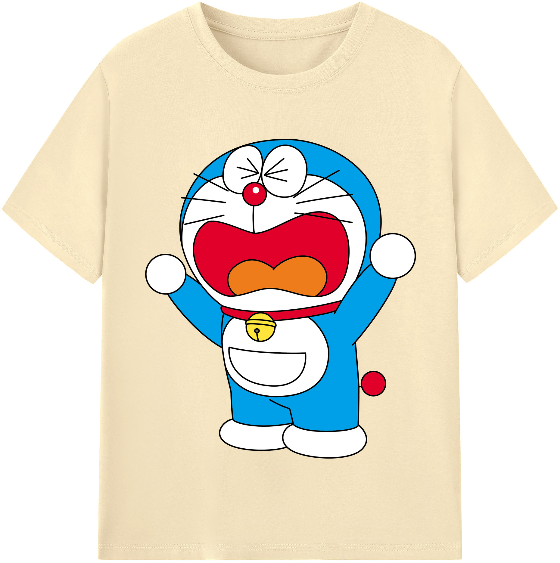 （画像用） ドラえもん Doraemon 綿100％半袖Tシャツ（フロントプリント）