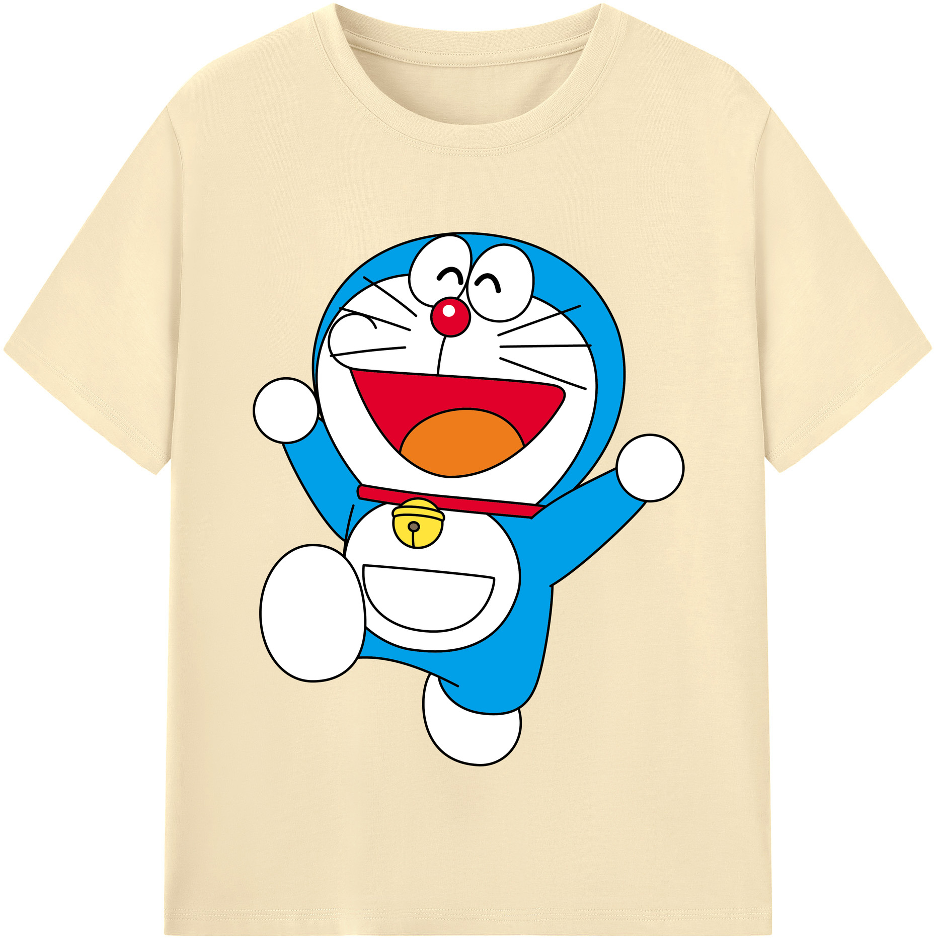 （画像用） ドラえもん Doraemon 綿100％半袖Tシャツ（フロントプリント）