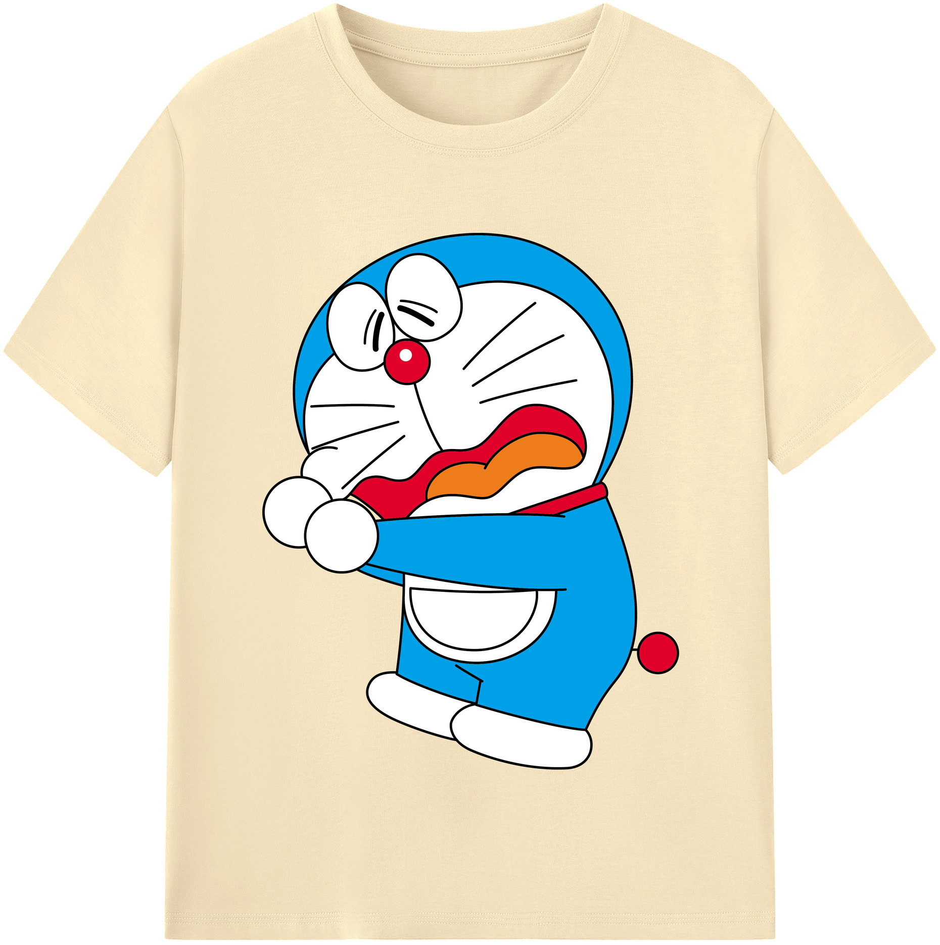（画像用） ドラえもん Doraemon 綿100％半袖Tシャツ（フロントプリント）