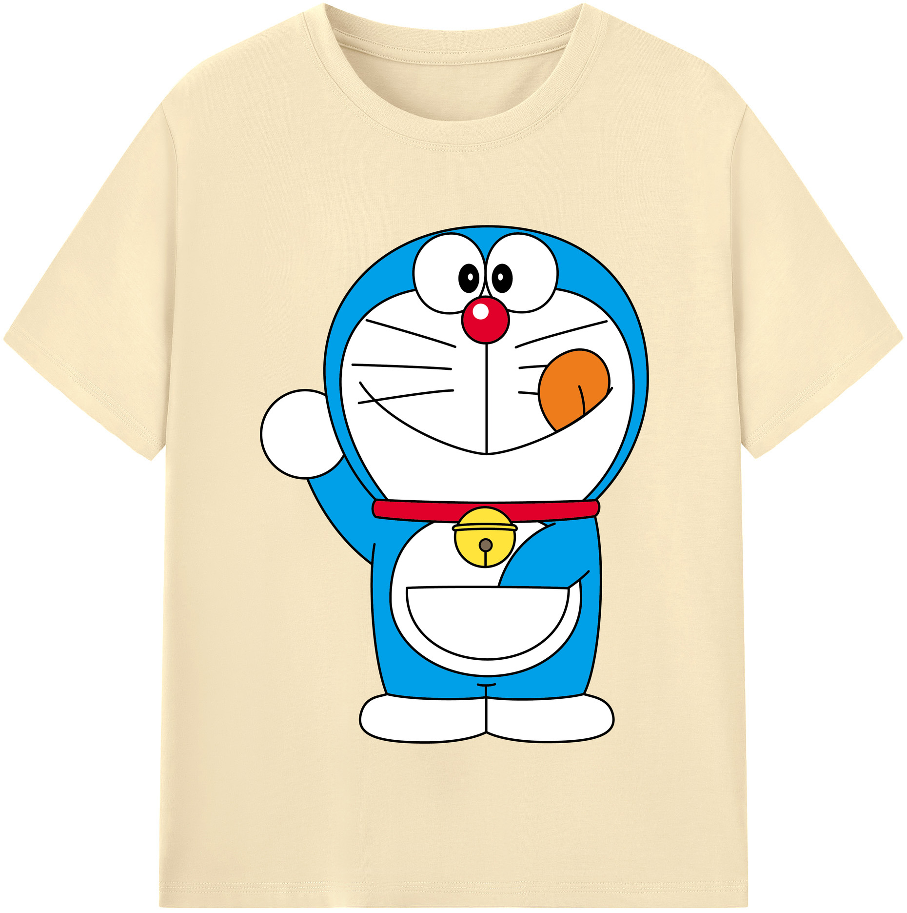 （画像用） ドラえもん Doraemon 綿100％半袖Tシャツ（フロントプリント）