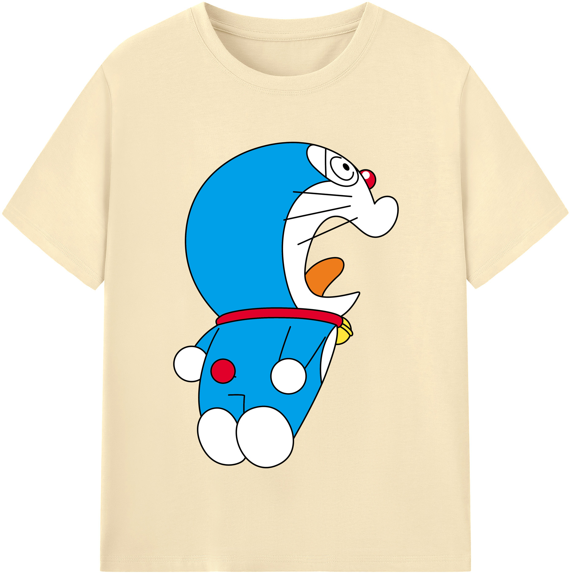 （画像用） ドラえもん Doraemon 綿100％半袖Tシャツ（フロントプリント）