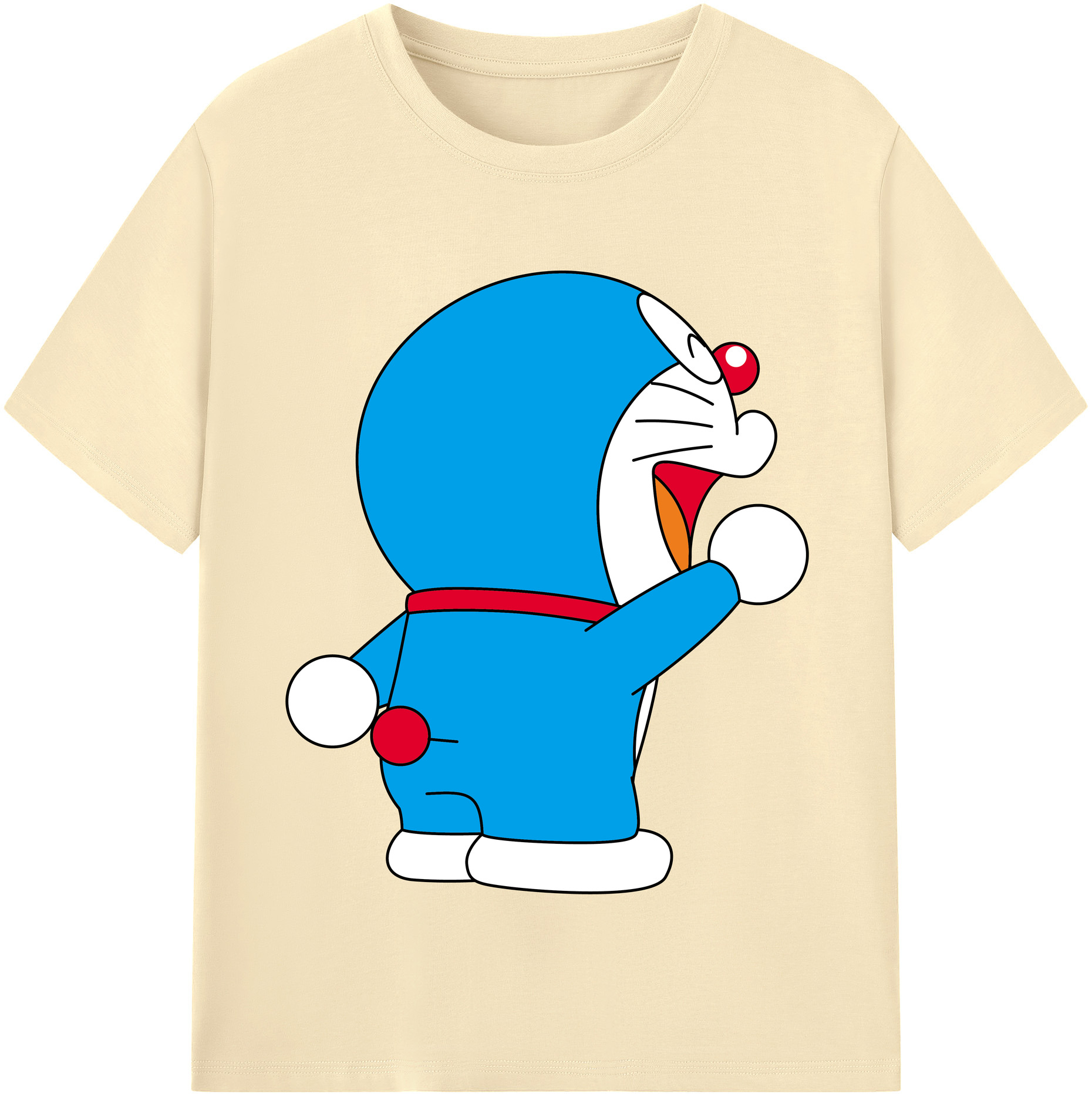 （画像用） ドラえもん Doraemon 綿100％半袖Tシャツ（フロントプリント）