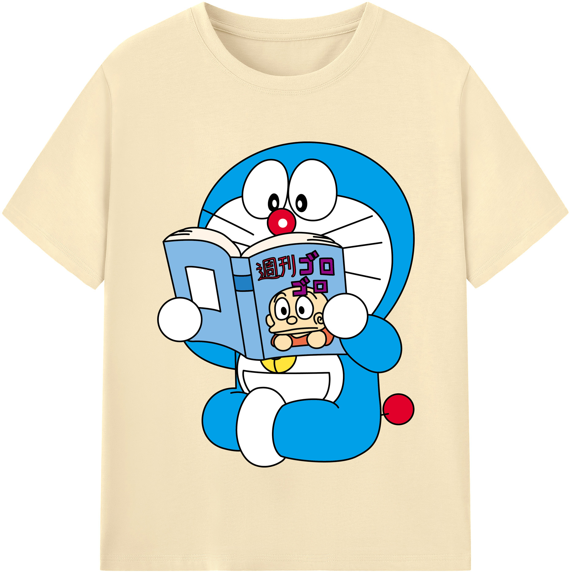 （画像用） ドラえもん Doraemon 綿100％半袖Tシャツ（フロントプリント）