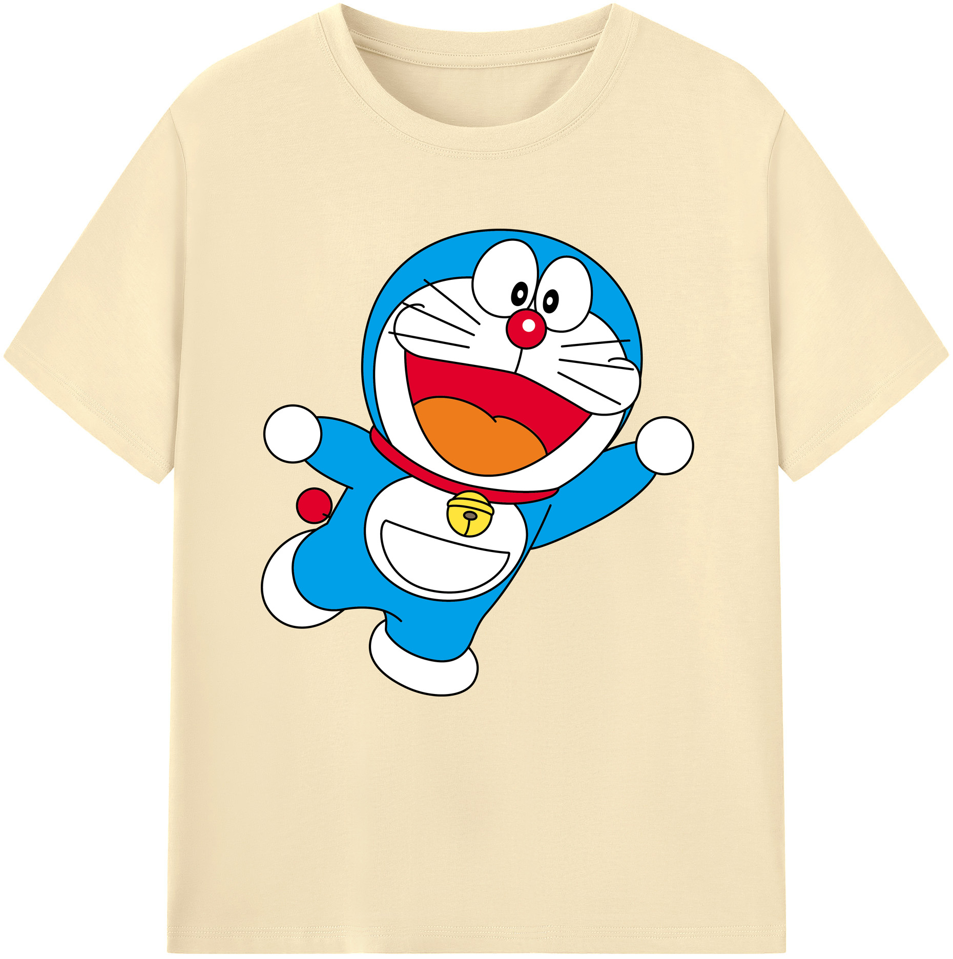 （画像用） ドラえもん Doraemon 綿100％半袖Tシャツ（フロントプリント）