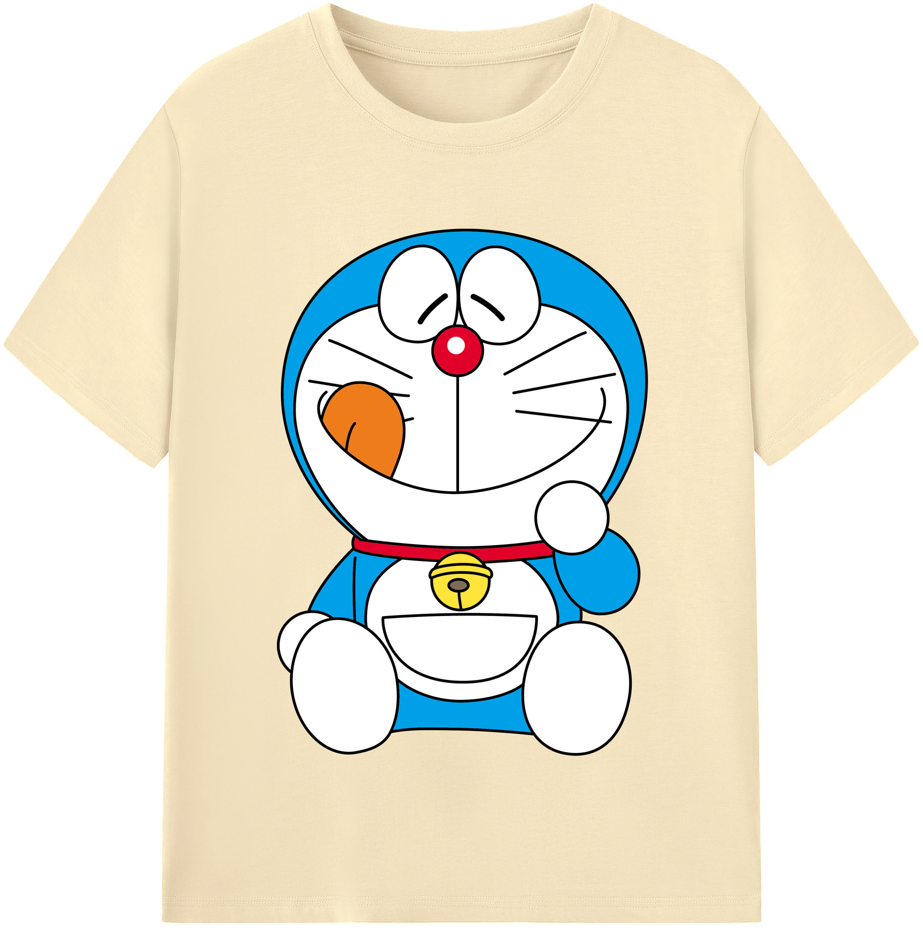 （画像用） ドラえもん Doraemon 綿100％半袖Tシャツ（フロントプリント）