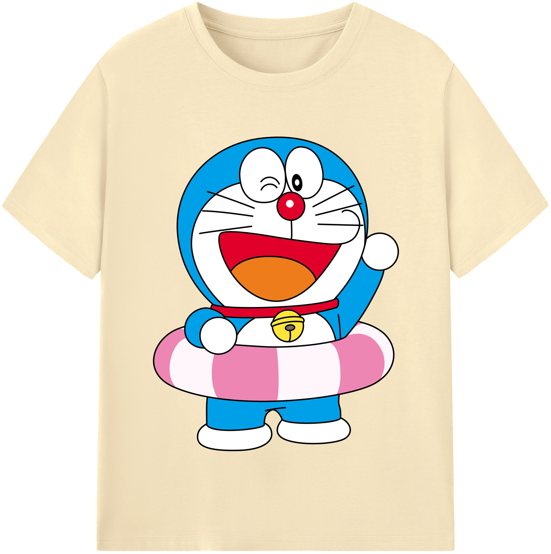 （画像用） ドラえもん Doraemon 綿100％半袖Tシャツ（フロントプリント）