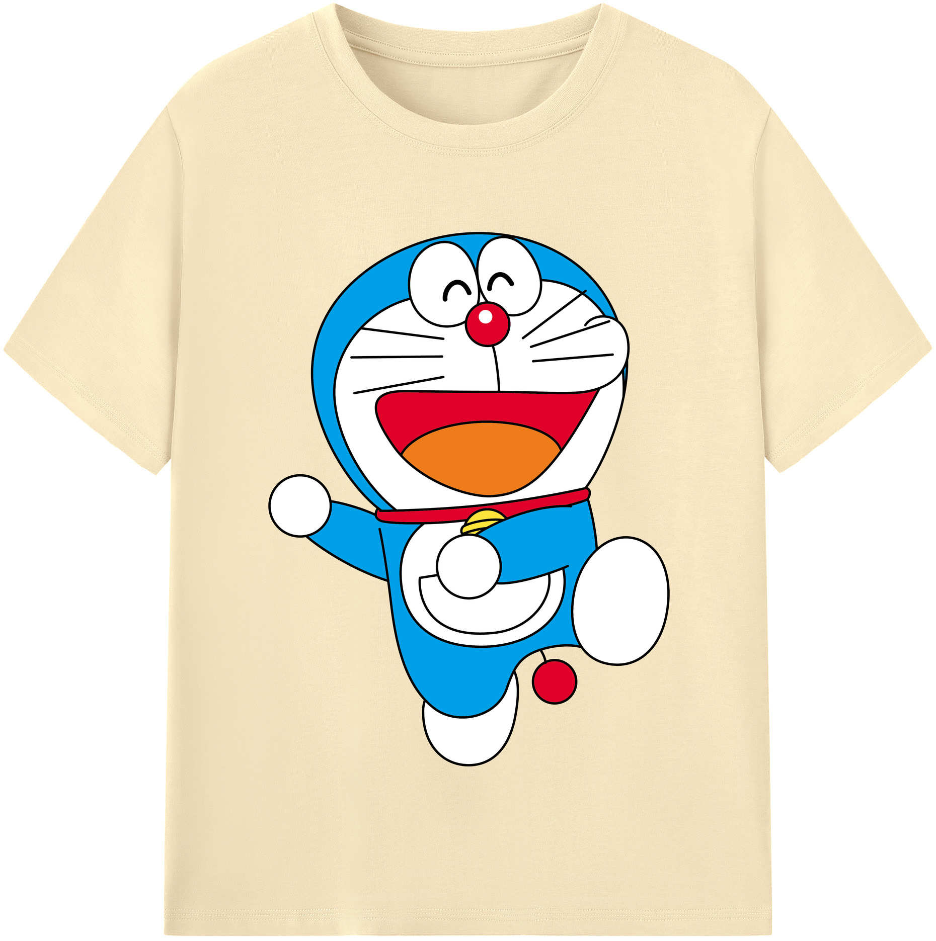 （画像用） ドラえもん Doraemon 綿100％半袖Tシャツ（フロントプリント）