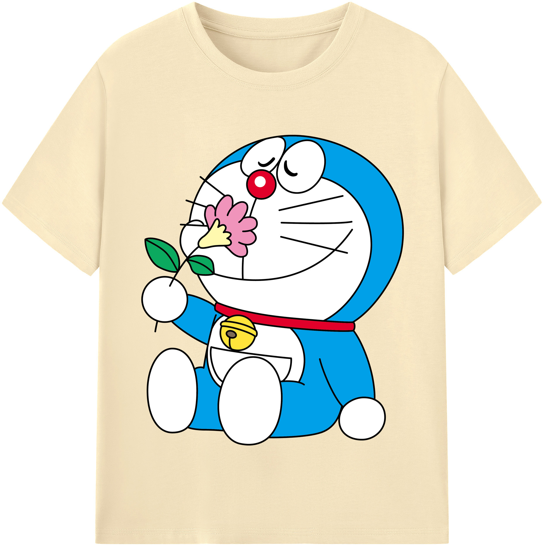 （画像用） ドラえもん Doraemon 綿100％半袖Tシャツ（フロントプリント）