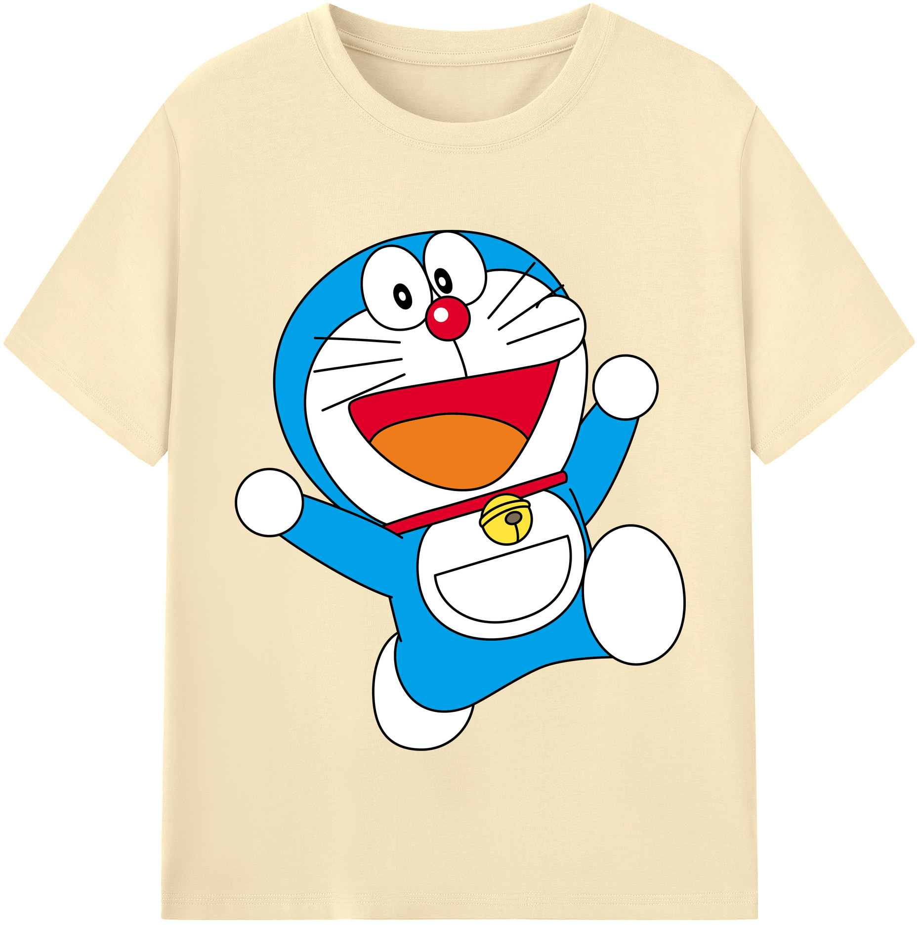 （画像用） ドラえもん Doraemon 綿100％半袖Tシャツ（フロントプリント）