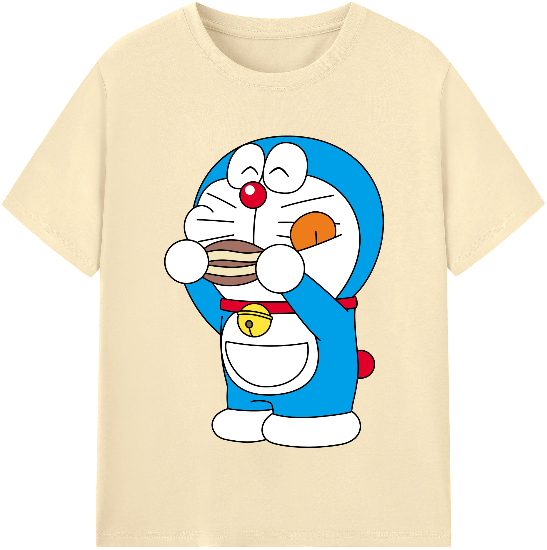 （画像用） ドラえもん Doraemon 綿100％半袖Tシャツ（フロントプリント）