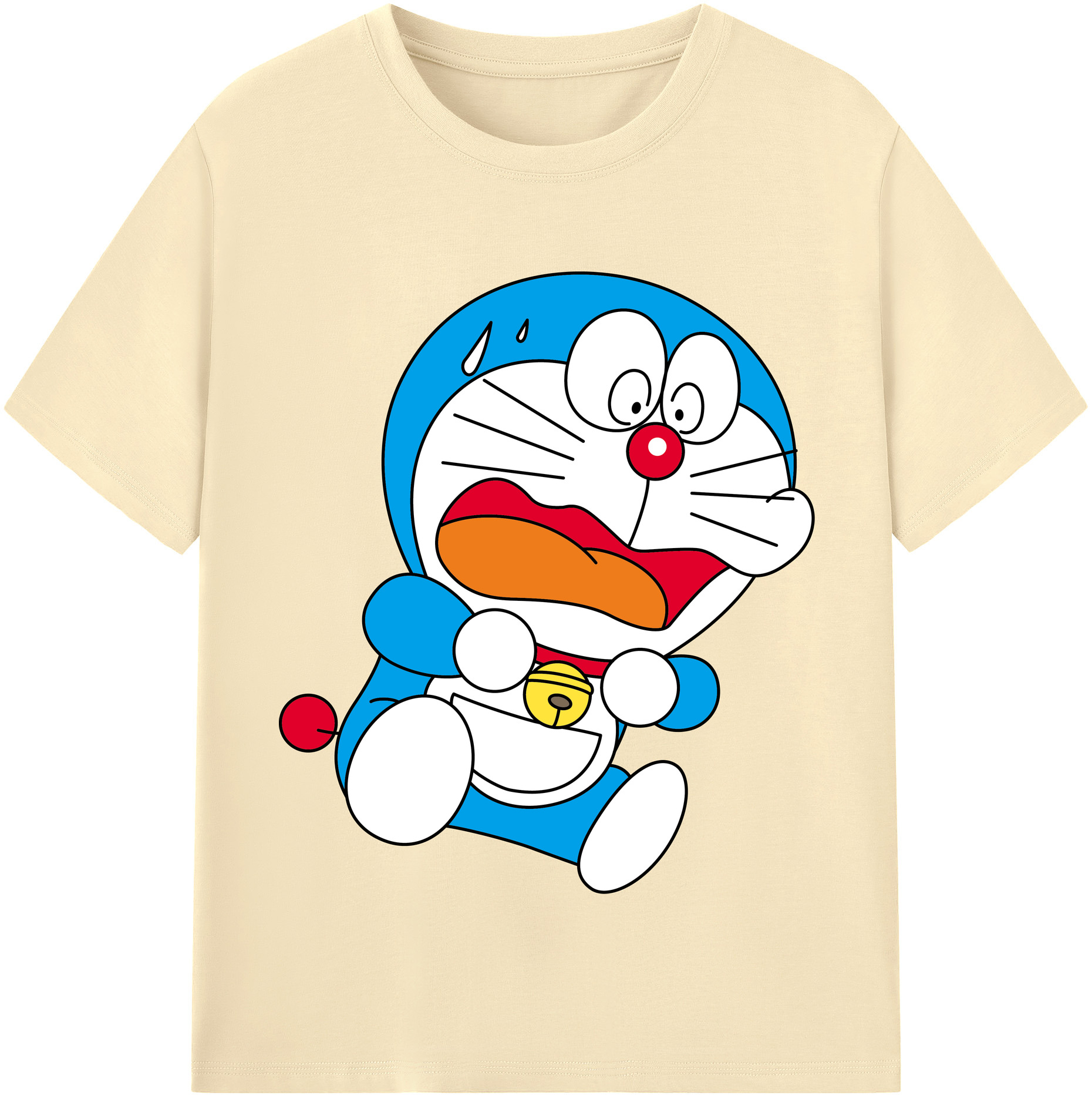 （画像用） ドラえもん Doraemon 綿100％半袖Tシャツ（フロントプリント）