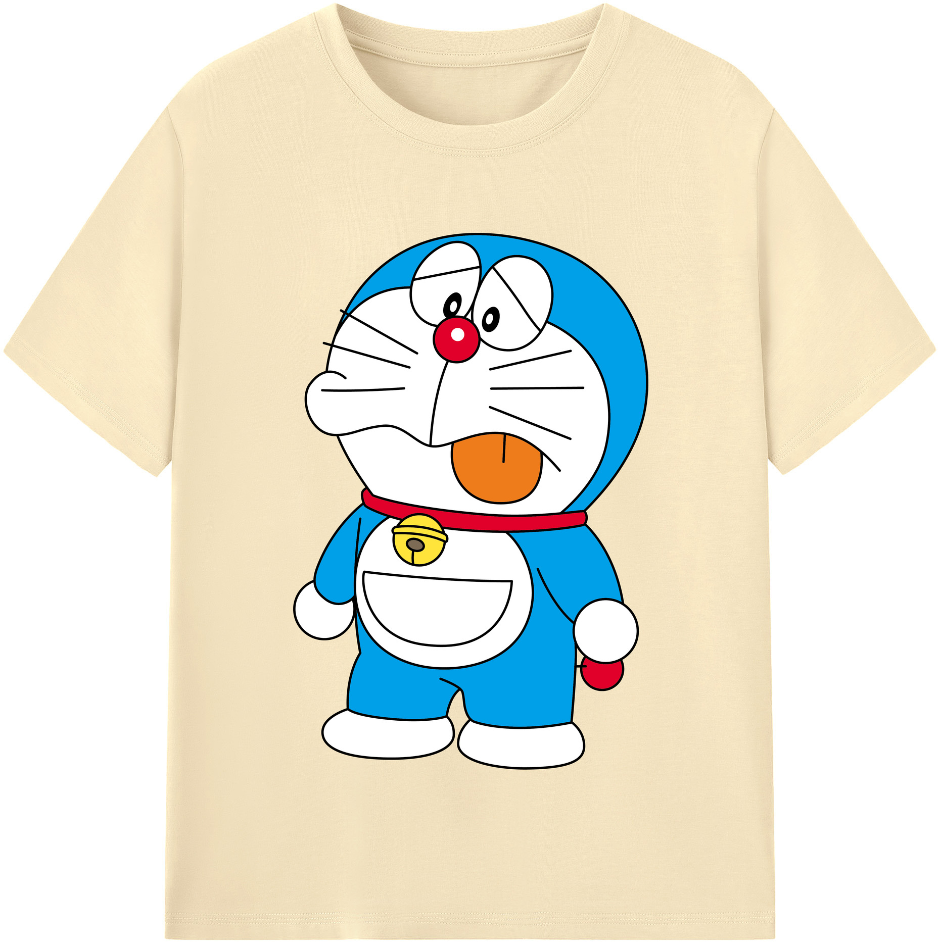 （画像用） ドラえもん Doraemon 綿100％半袖Tシャツ（フロントプリント）