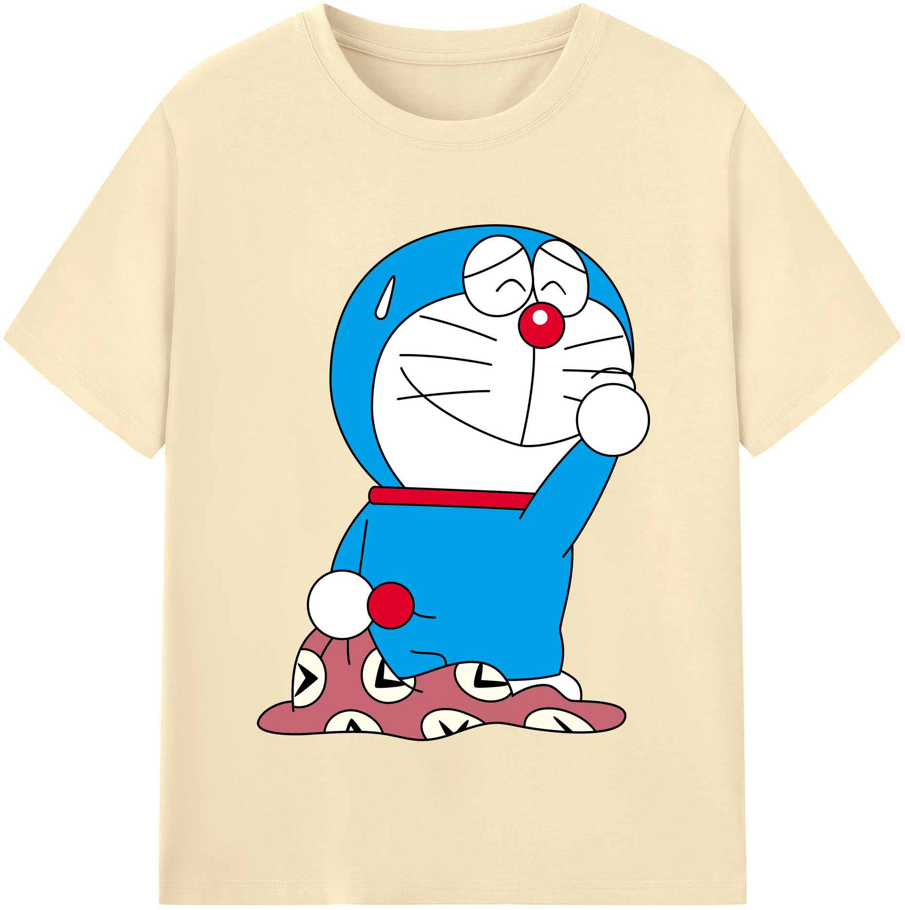 （画像用） ドラえもん Doraemon 綿100％半袖Tシャツ（フロントプリント）