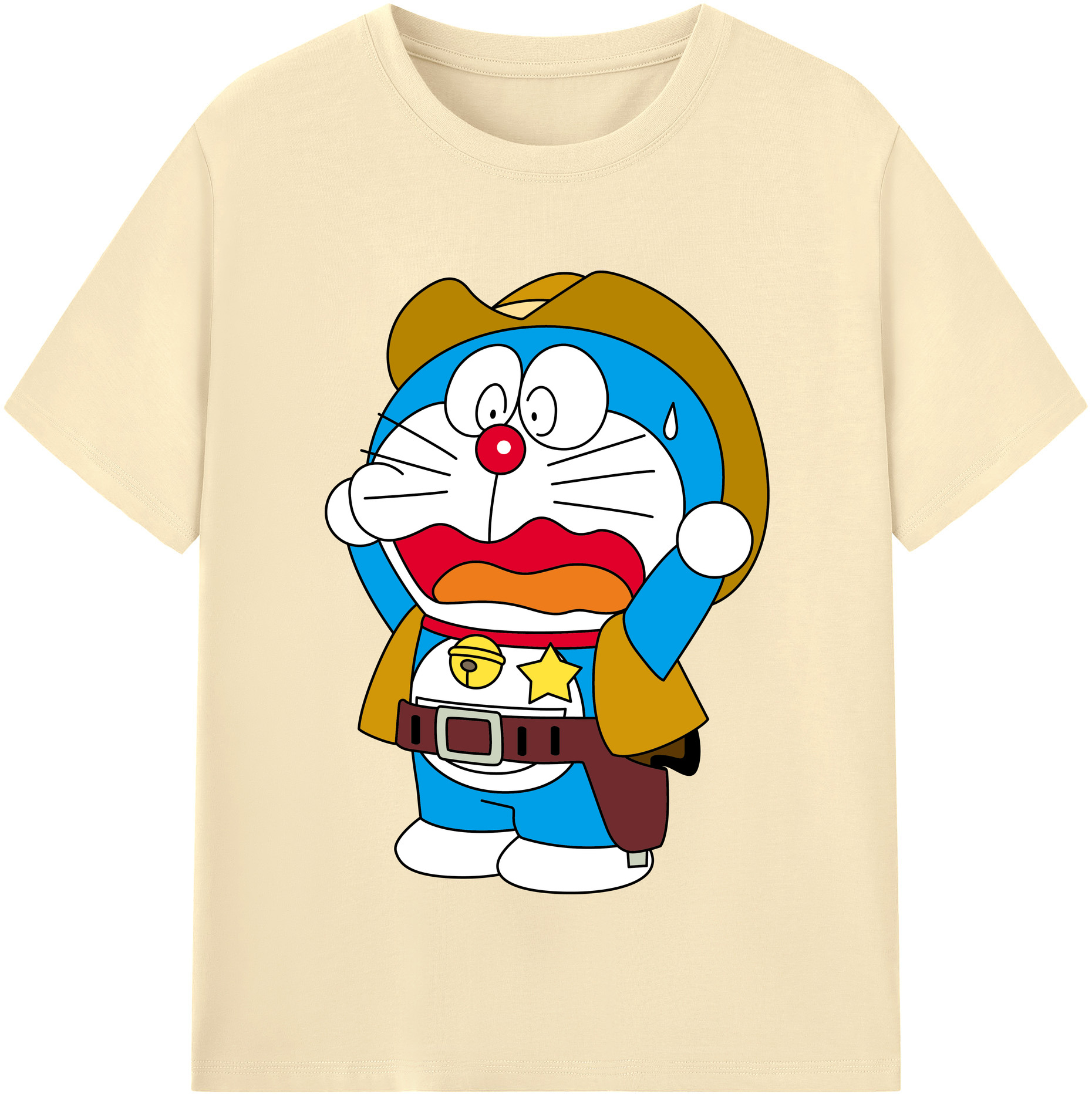 （画像用） ドラえもん Doraemon 綿100％半袖Tシャツ（フロントプリント）
