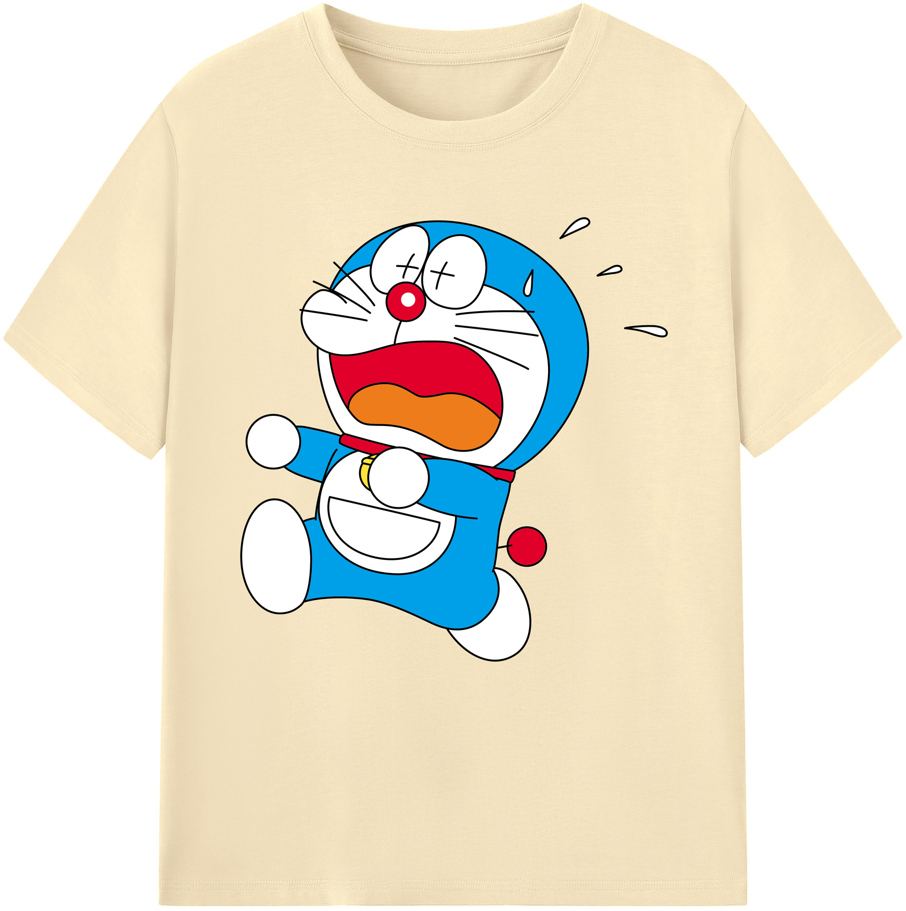 （画像用） ドラえもん Doraemon 綿100％半袖Tシャツ（フロントプリント）