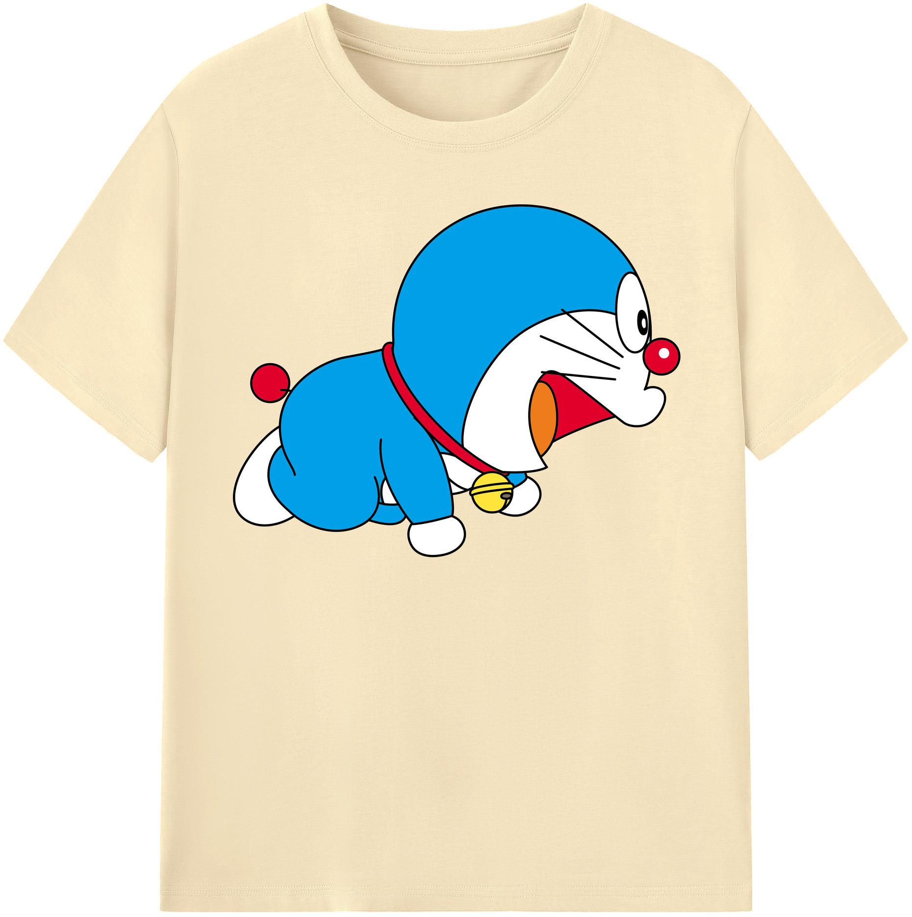 （画像用） ドラえもん Doraemon 綿100％半袖Tシャツ（フロントプリント）