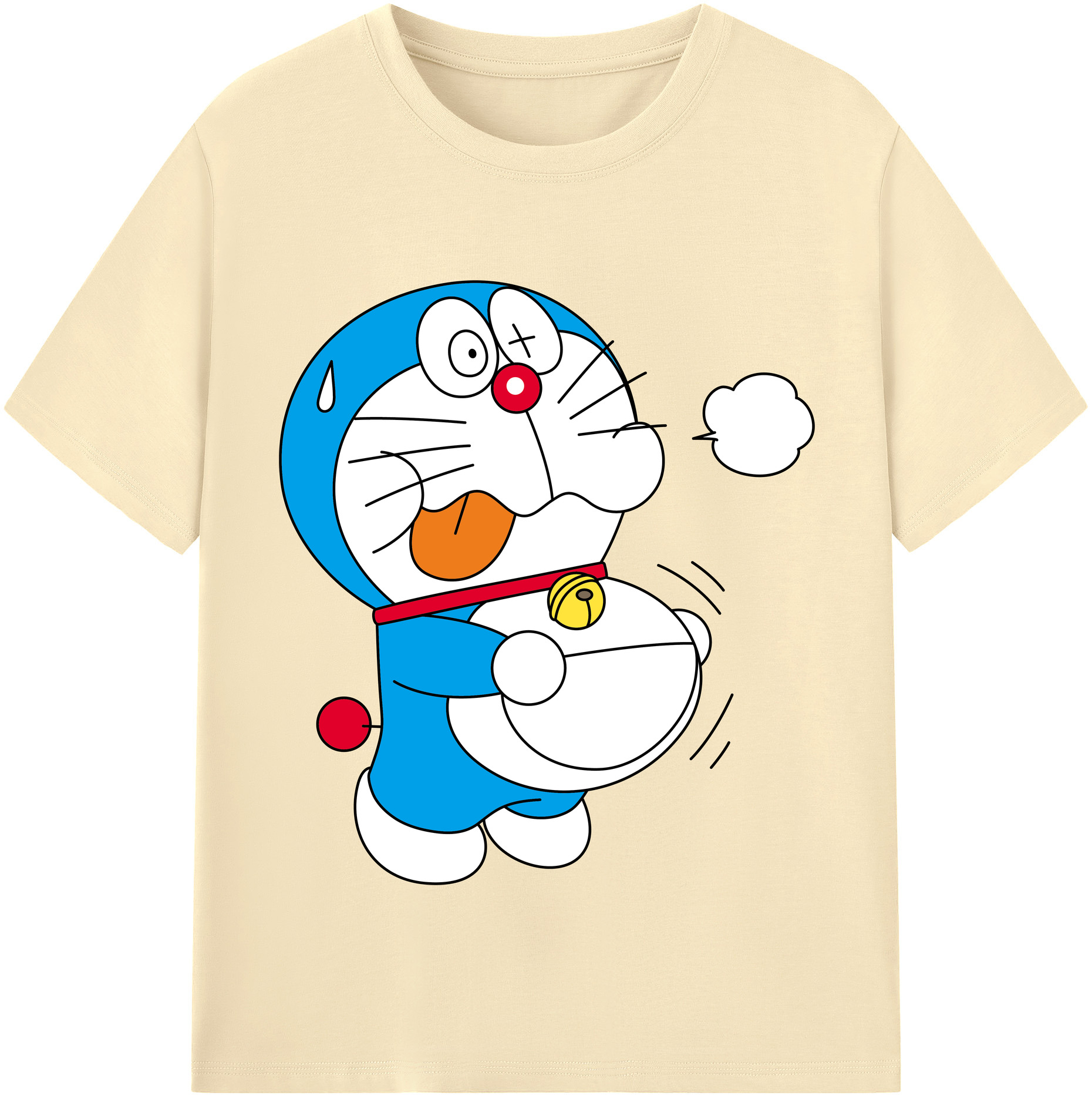 （画像用） ドラえもん Doraemon 綿100％半袖Tシャツ（フロントプリント）
