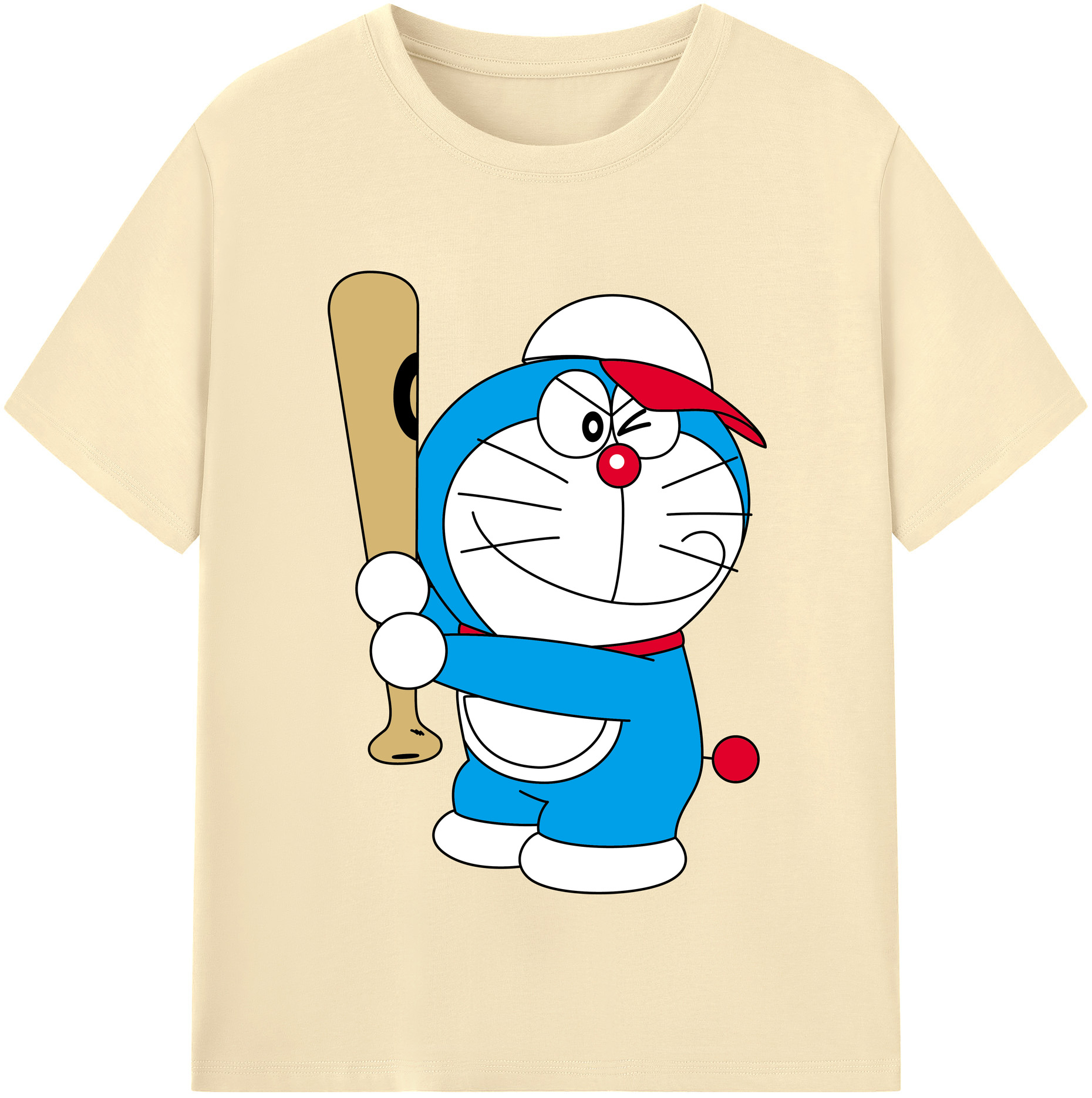 （画像用） ドラえもん Doraemon 綿100％半袖Tシャツ（フロントプリント）