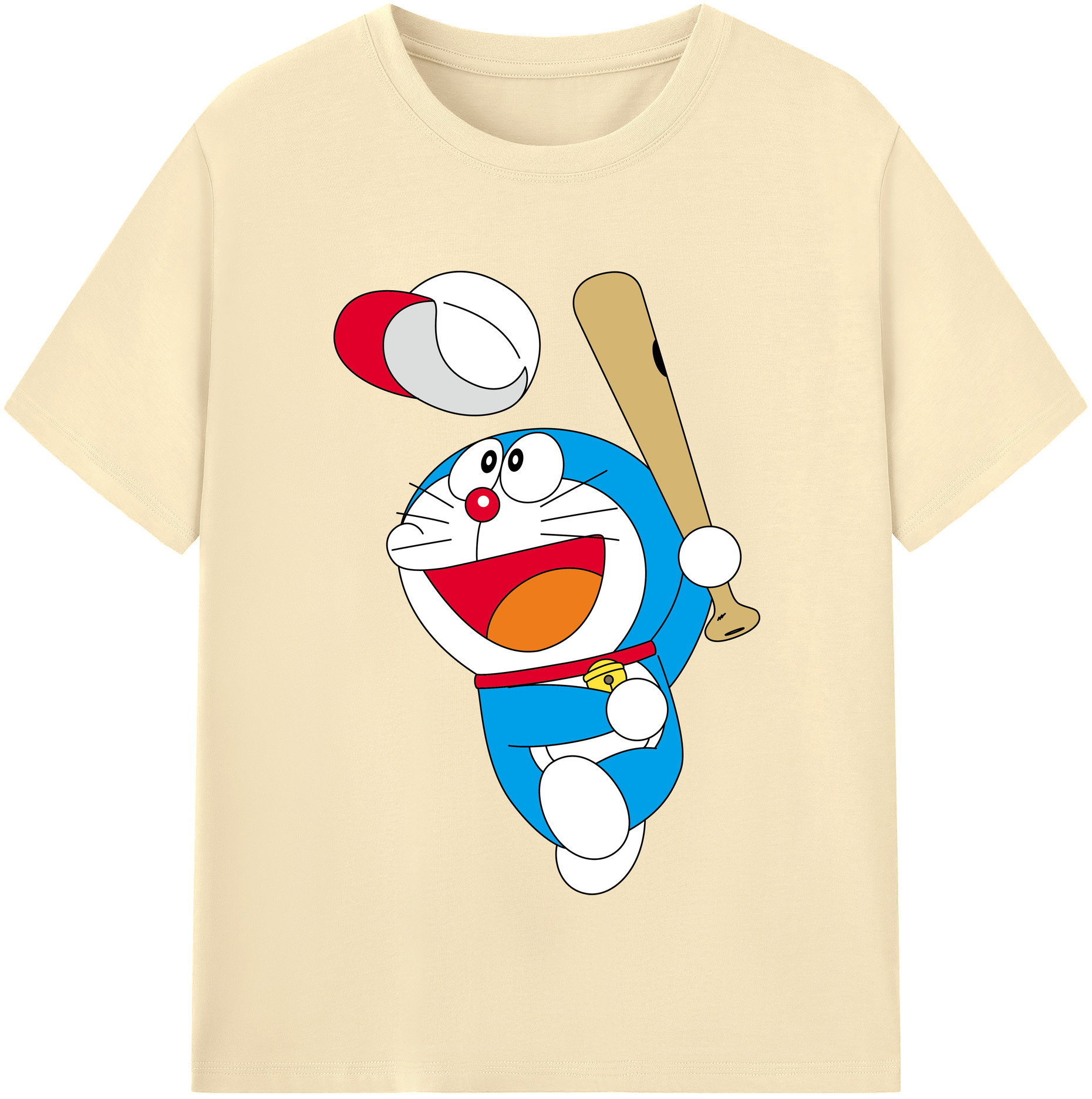 （画像用） ドラえもん Doraemon 綿100％半袖Tシャツ（フロントプリント）