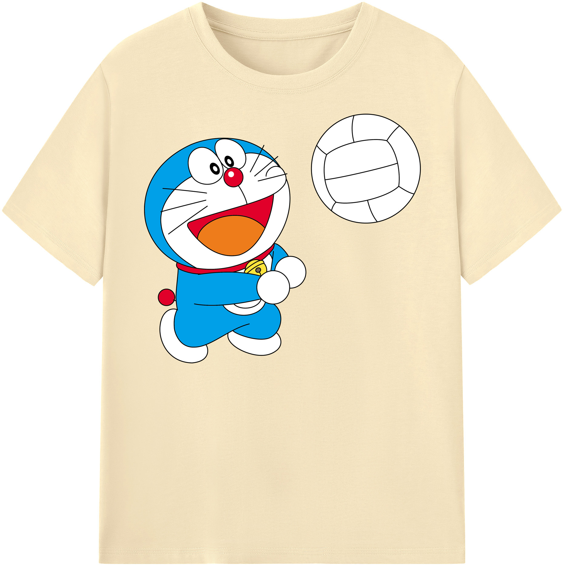 （画像用） ドラえもん Doraemon 綿100％半袖Tシャツ（フロントプリント）