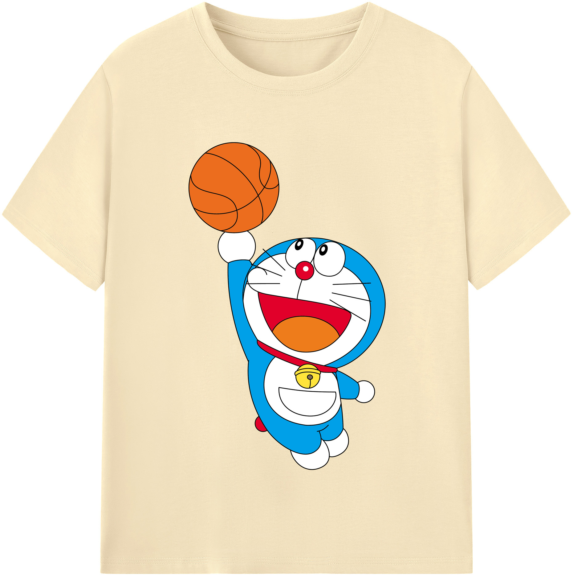 （画像用） ドラえもん Doraemon 綿100％半袖Tシャツ（フロントプリント）