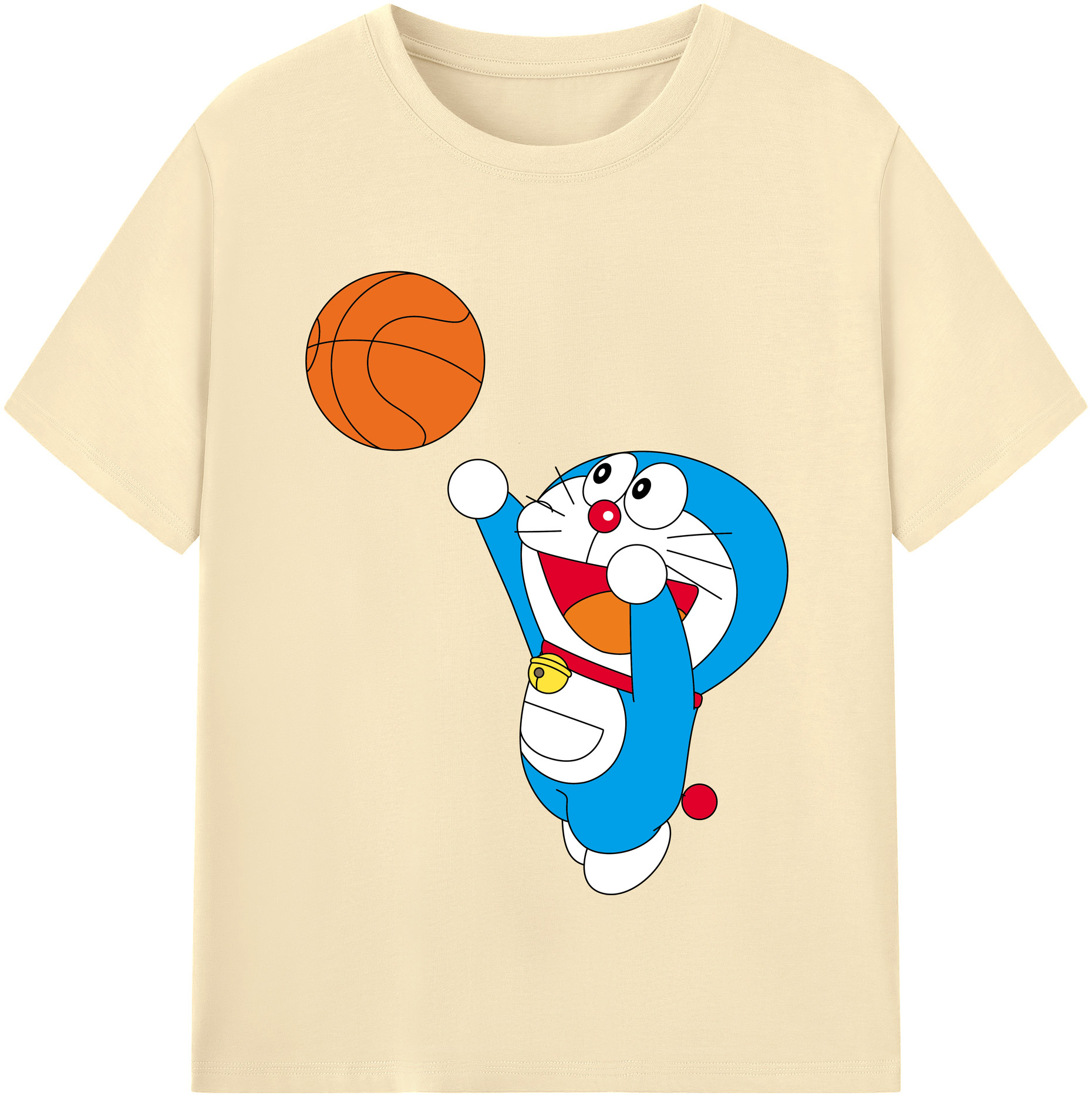 （画像用） ドラえもん Doraemon 綿100％半袖Tシャツ（フロントプリント）