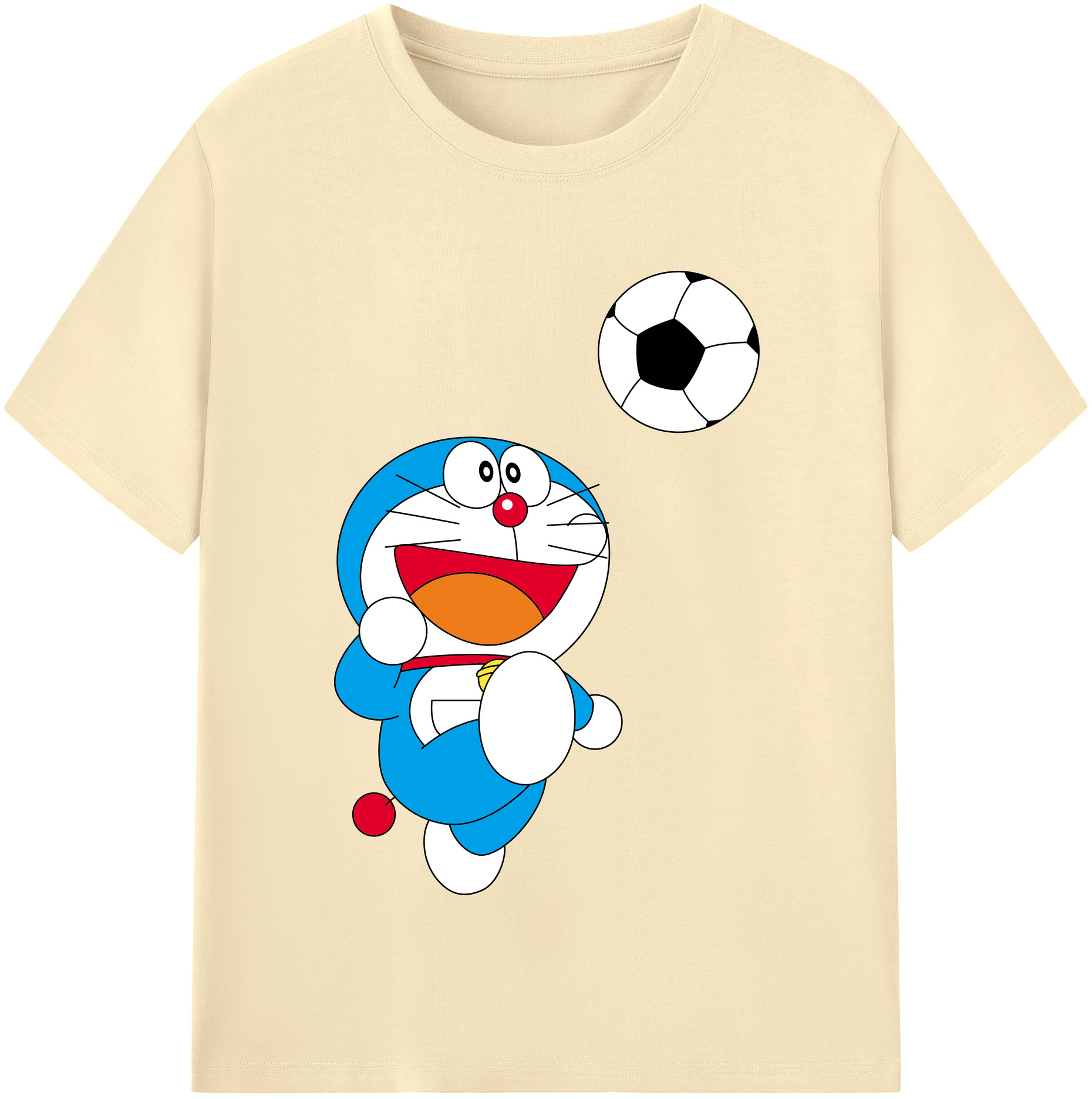 （画像用） ドラえもん Doraemon 綿100％半袖Tシャツ（フロントプリント）