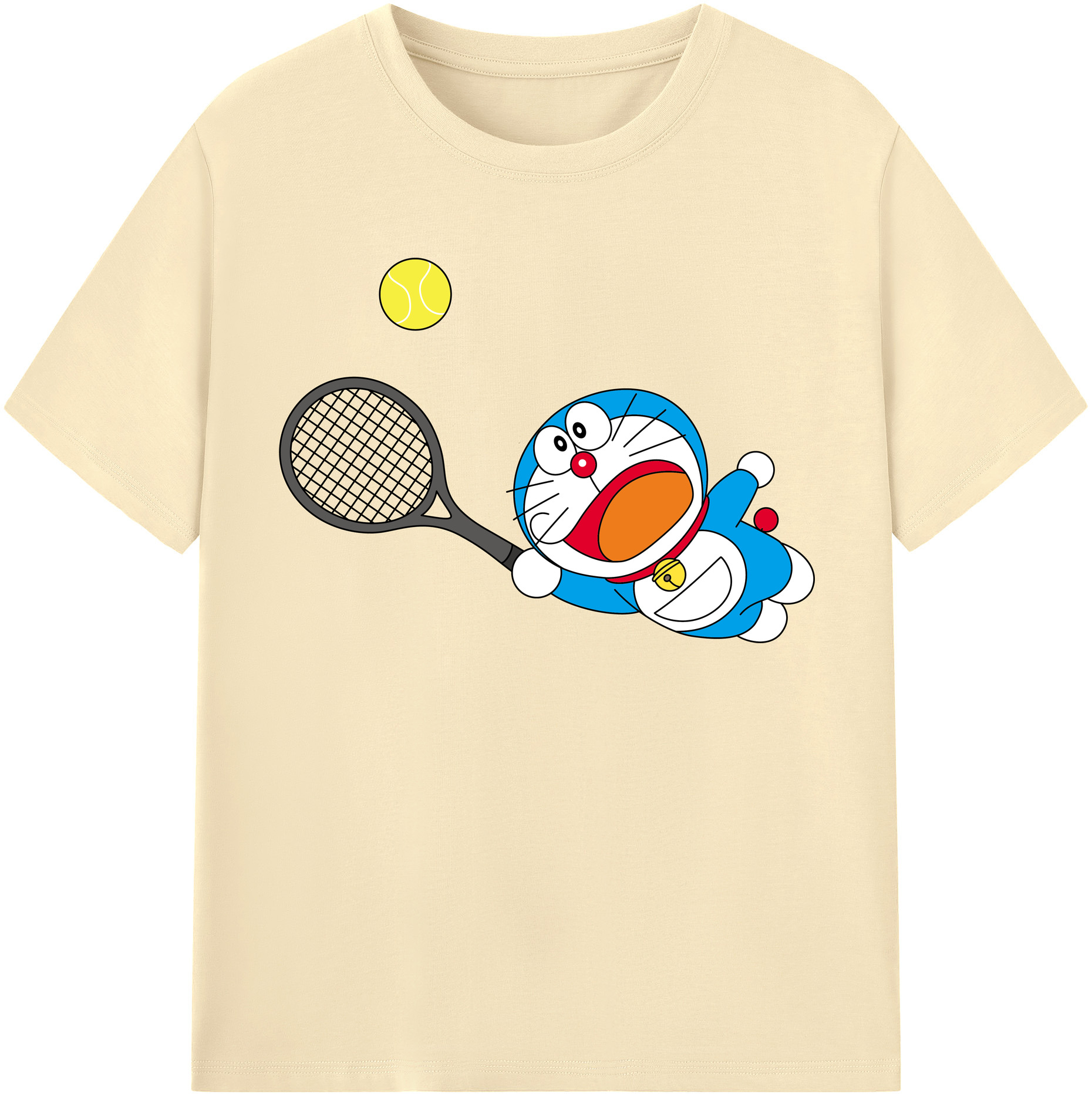 （画像用） ドラえもん Doraemon 綿100％半袖Tシャツ（フロントプリント）