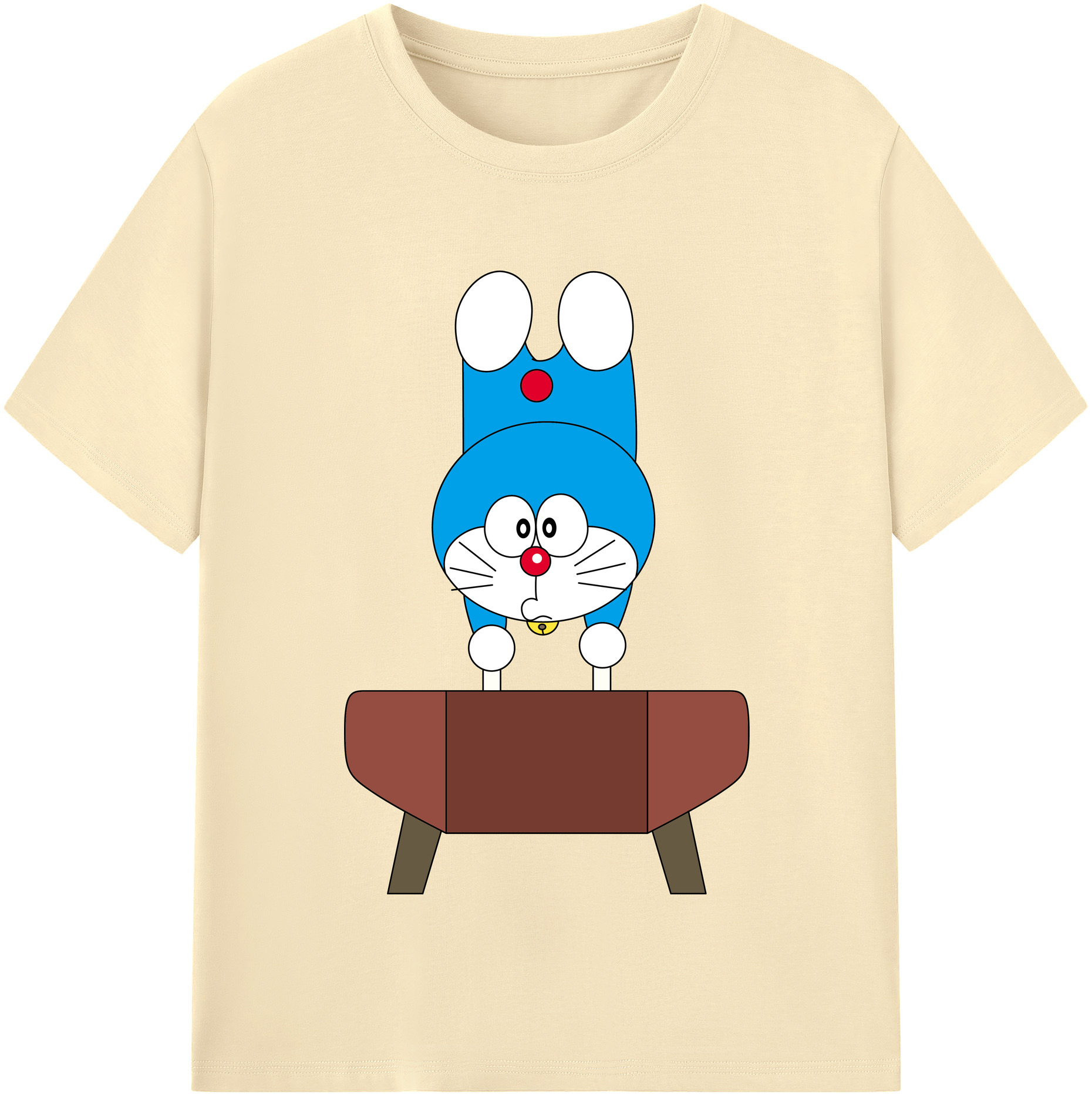 （画像用） ドラえもん Doraemon 綿100％半袖Tシャツ（フロントプリント）