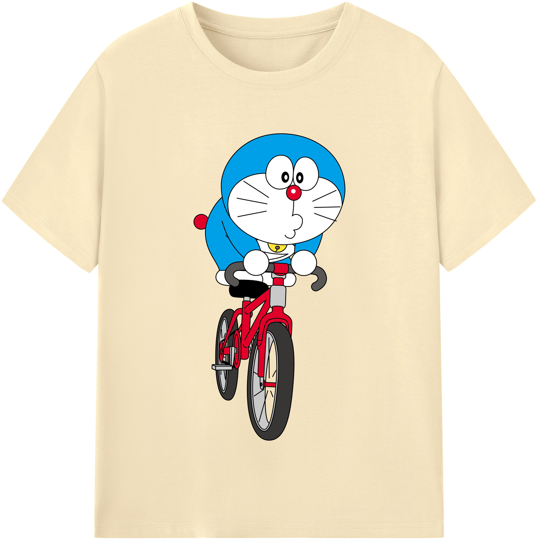 （画像用） ドラえもん Doraemon 綿100％半袖Tシャツ（フロントプリント）