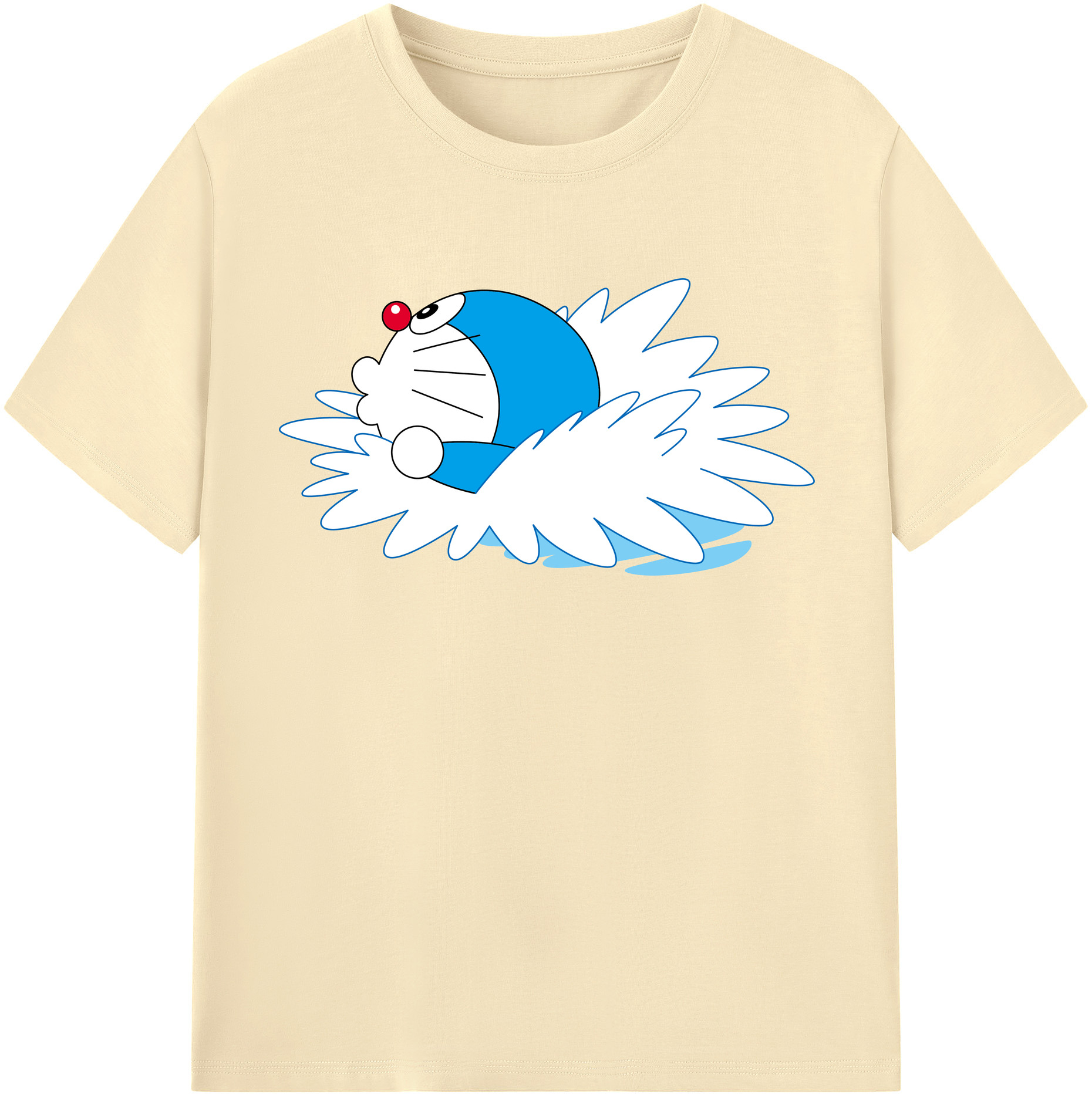 （画像用） ドラえもん Doraemon 綿100％半袖Tシャツ（フロントプリント）