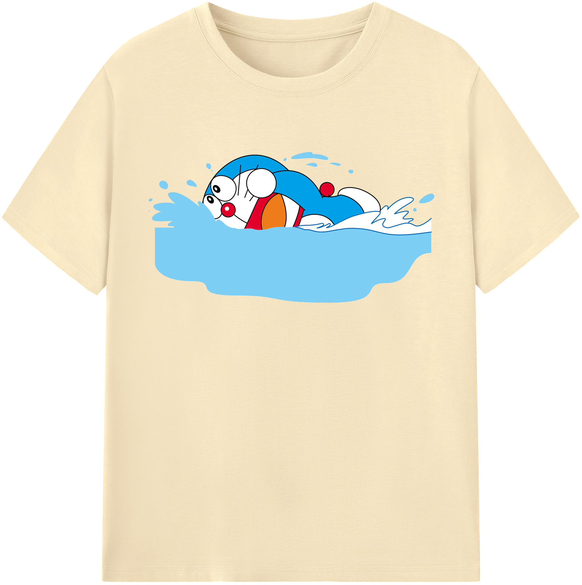 （画像用） ドラえもん Doraemon 綿100％半袖Tシャツ（フロントプリント）