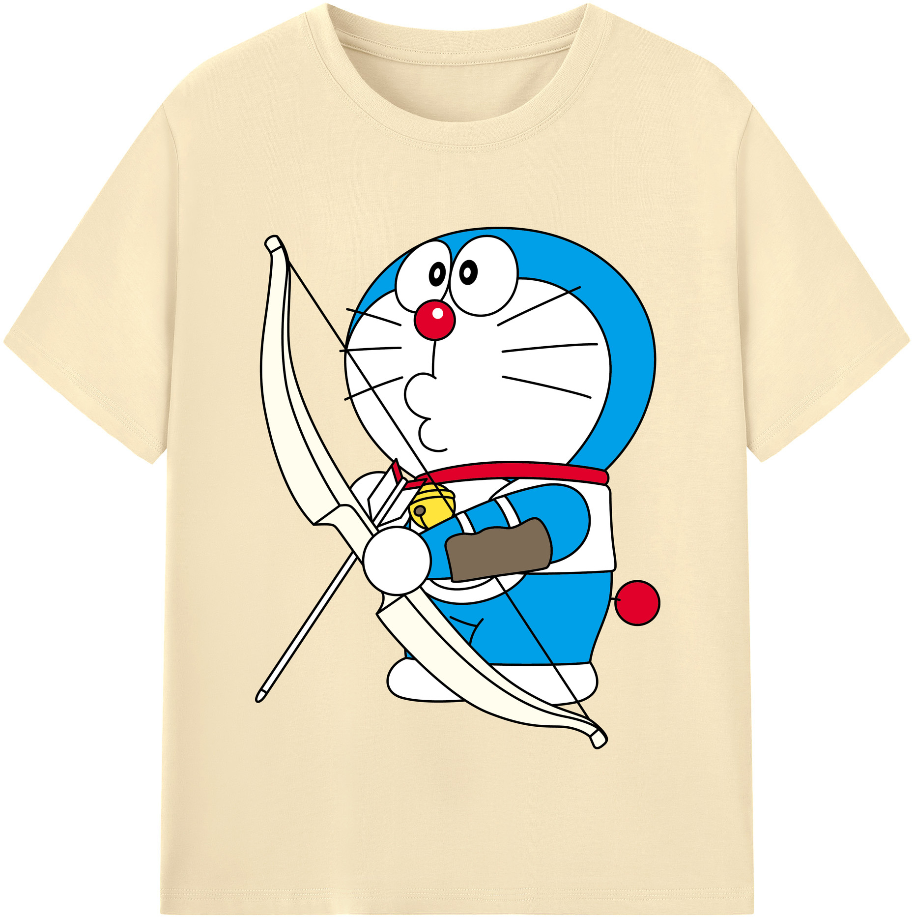 （画像用） ドラえもん Doraemon 綿100％半袖Tシャツ（フロントプリント）