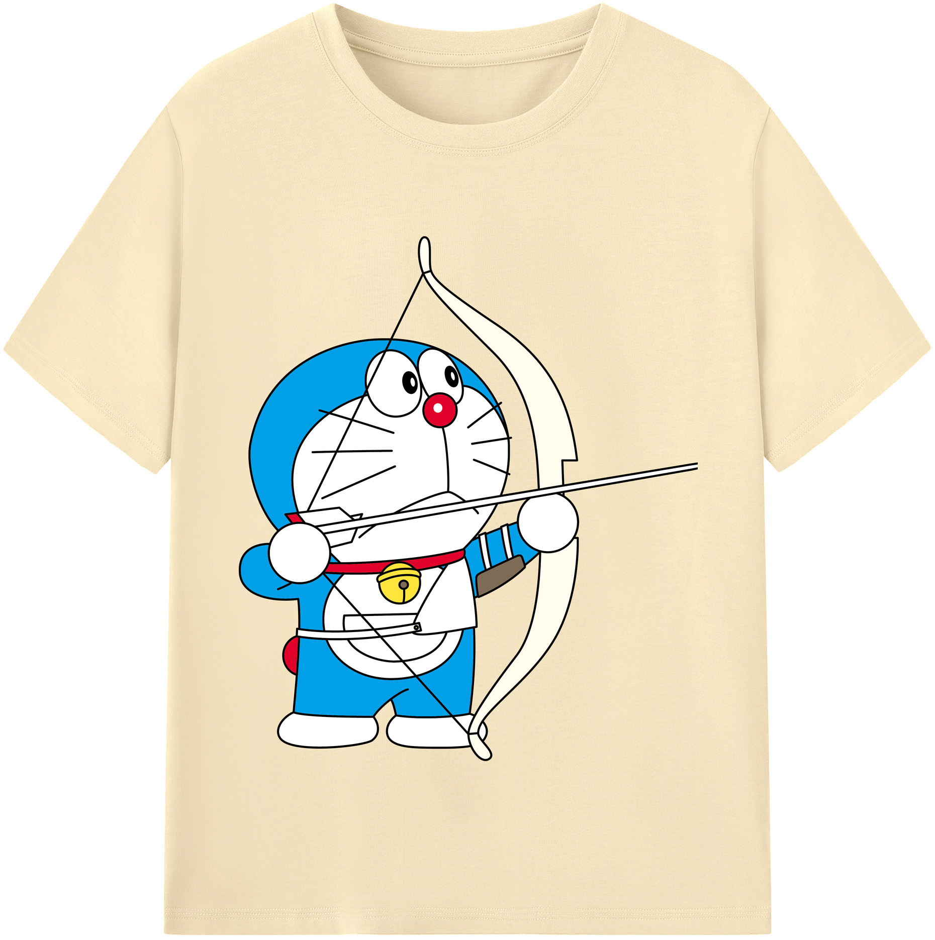 （画像用） ドラえもん Doraemon 綿100％半袖Tシャツ（フロントプリント）