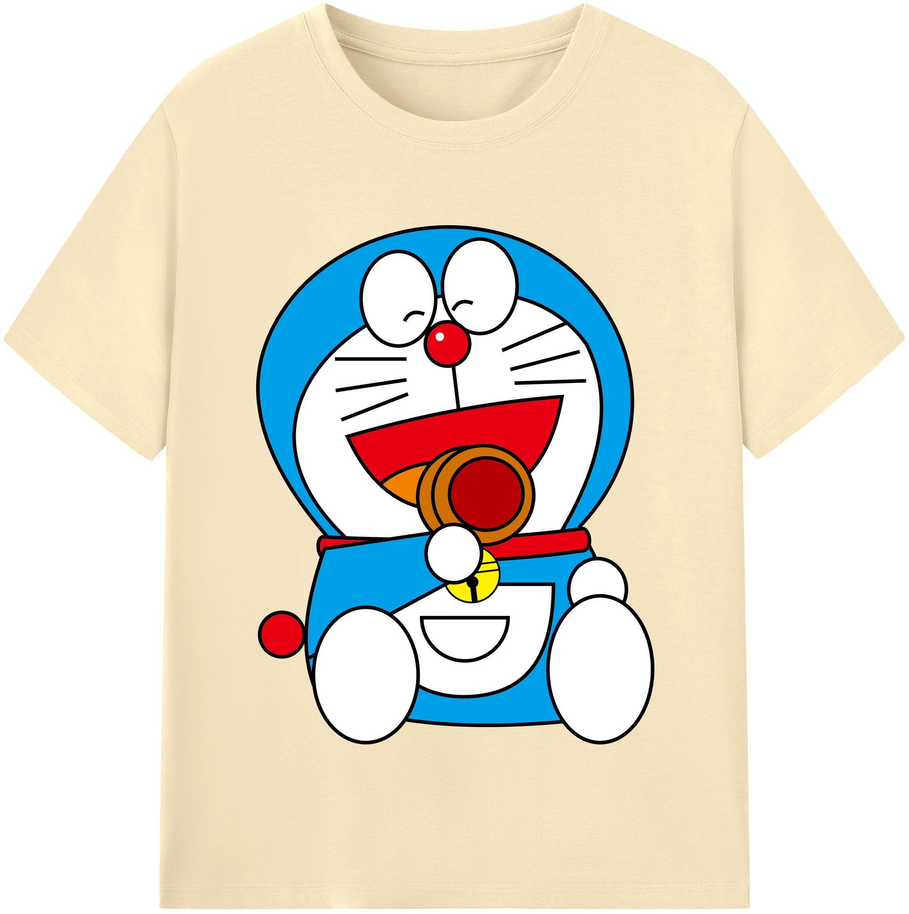 （画像用） ドラえもん Doraemon 綿100％半袖Tシャツ（フロントプリント）