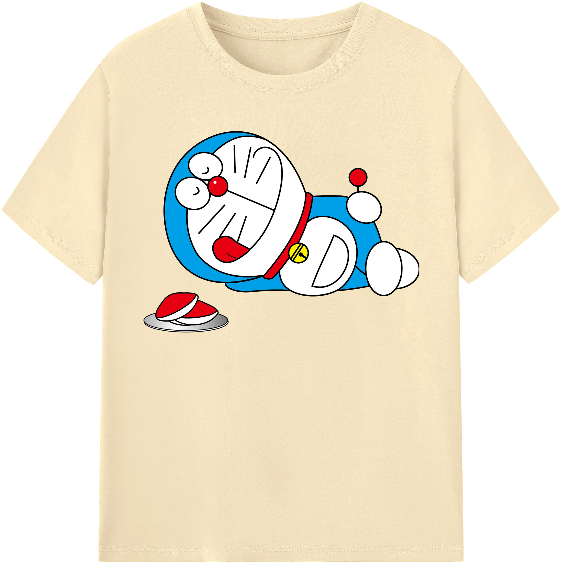 （画像用） ドラえもん Doraemon 綿100％半袖Tシャツ（フロントプリント）