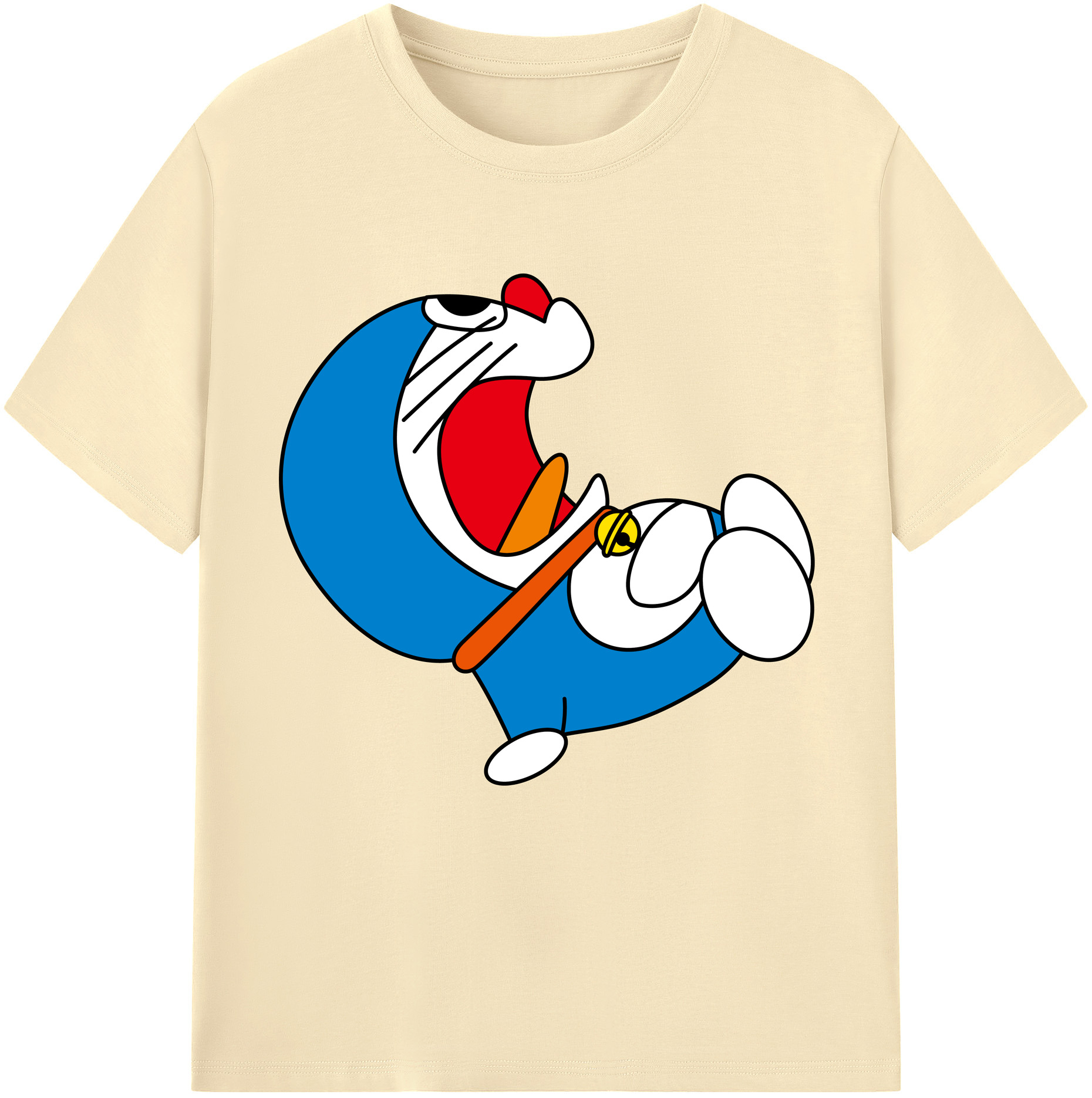 （画像用） ドラえもん Doraemon 綿100％半袖Tシャツ（フロントプリント）