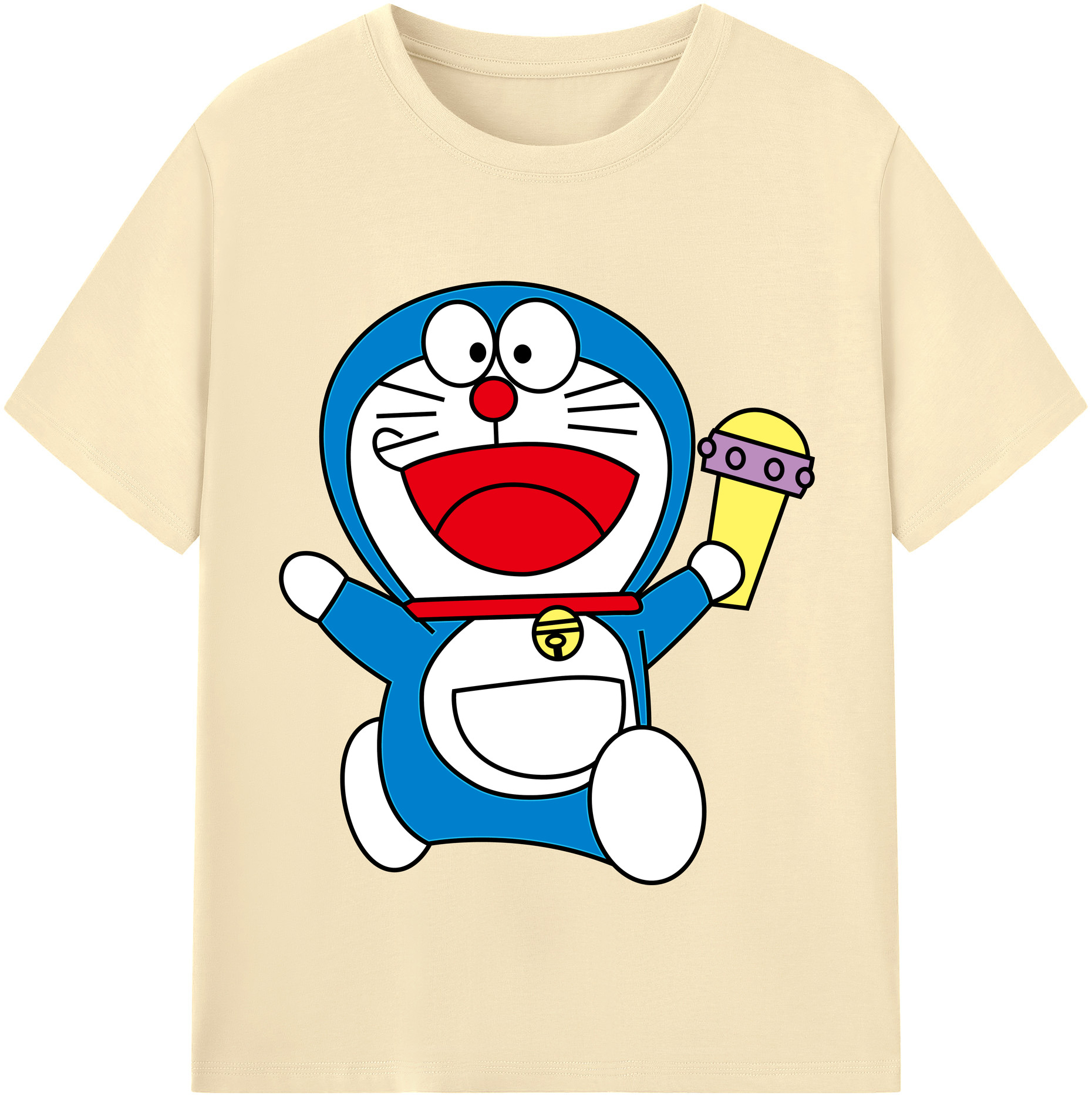 （画像用） ドラえもん Doraemon 綿100％半袖Tシャツ（フロントプリント）