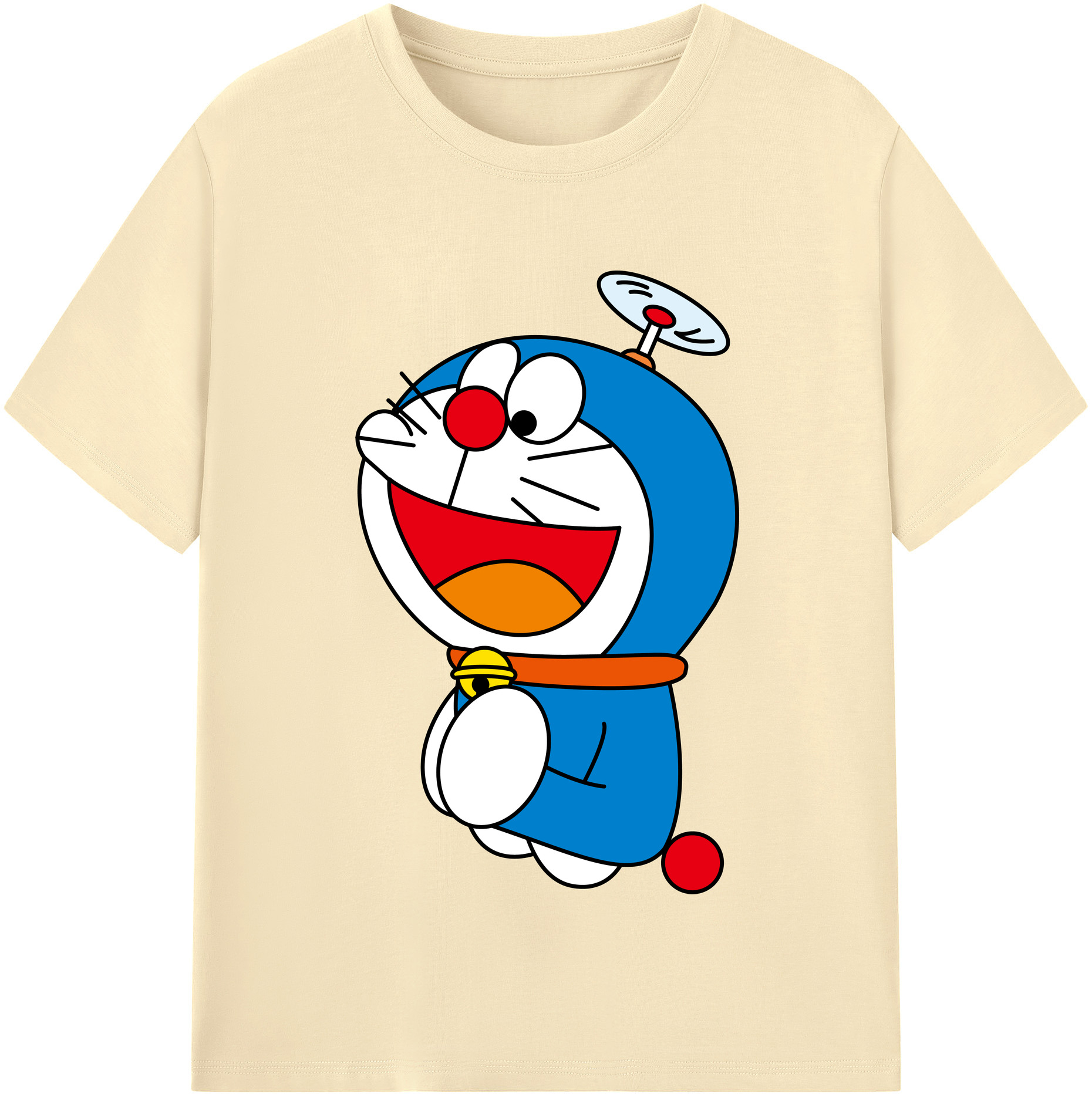 （画像用） ドラえもん Doraemon 綿100％半袖Tシャツ（フロントプリント）