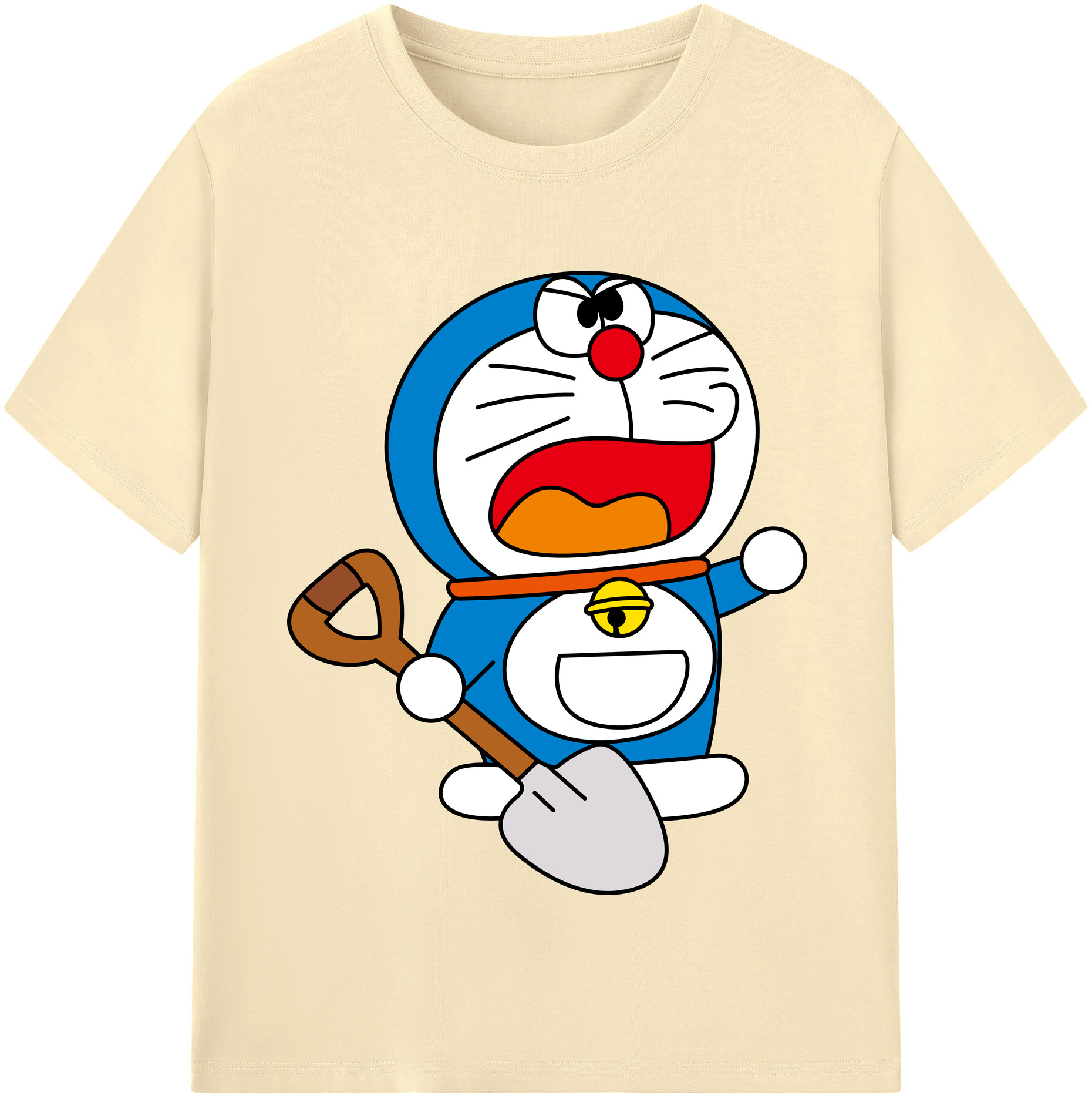 （画像用） ドラえもん Doraemon 綿100％半袖Tシャツ（フロントプリント）
