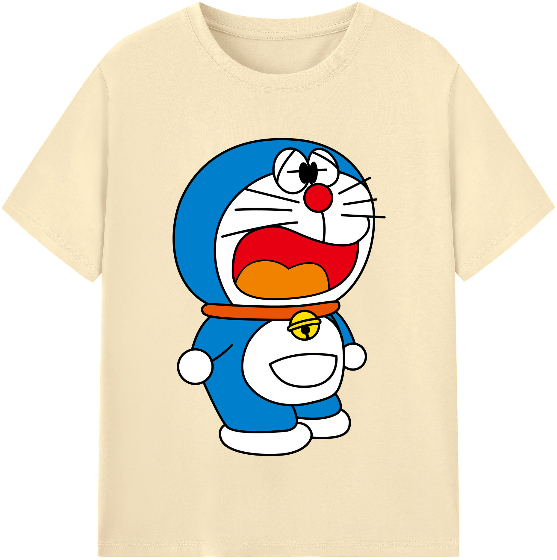 （画像用） ドラえもん Doraemon 綿100％半袖Tシャツ（フロントプリント）