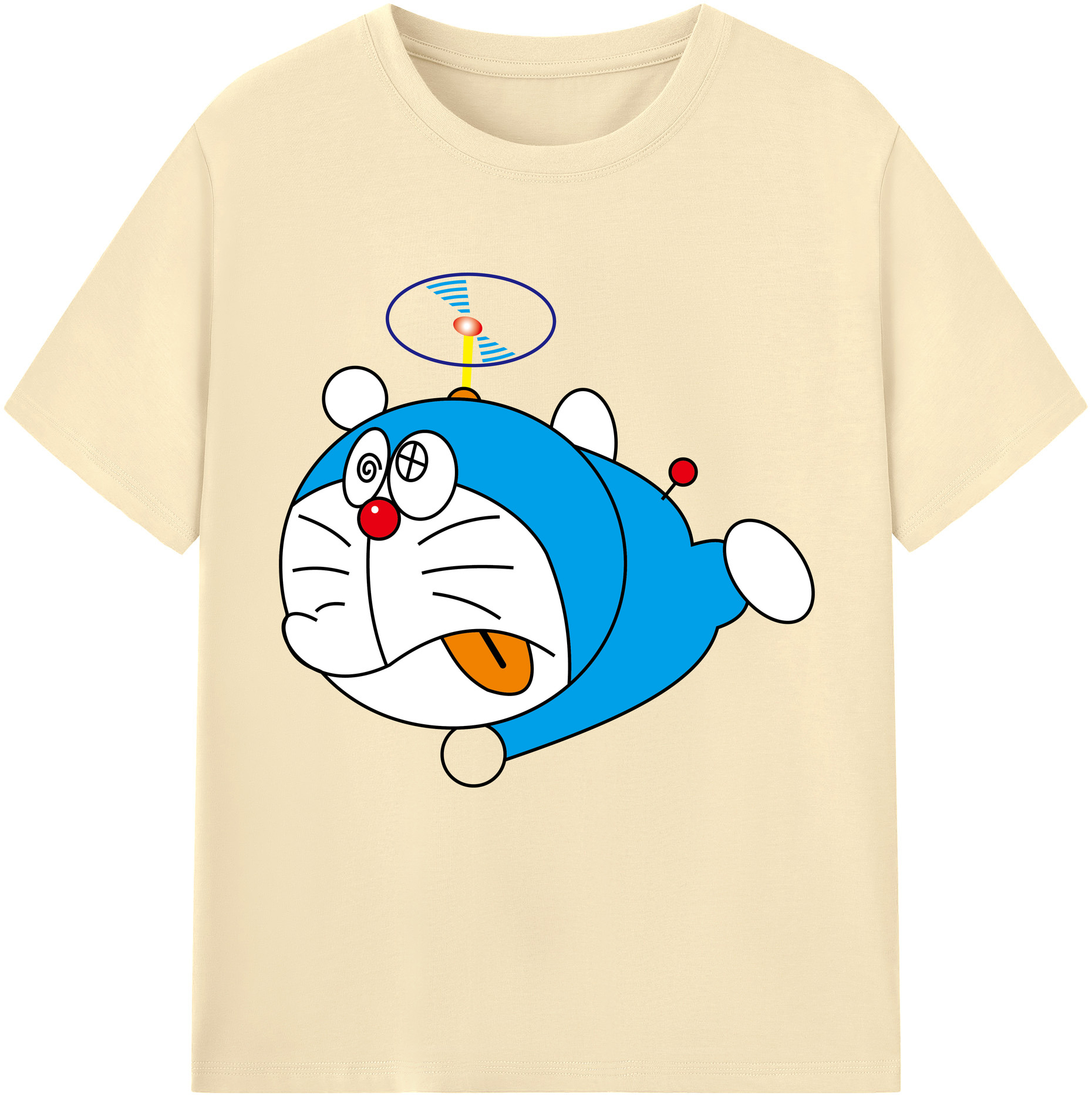 （画像用） ドラえもん Doraemon 綿100％半袖Tシャツ（フロントプリント）