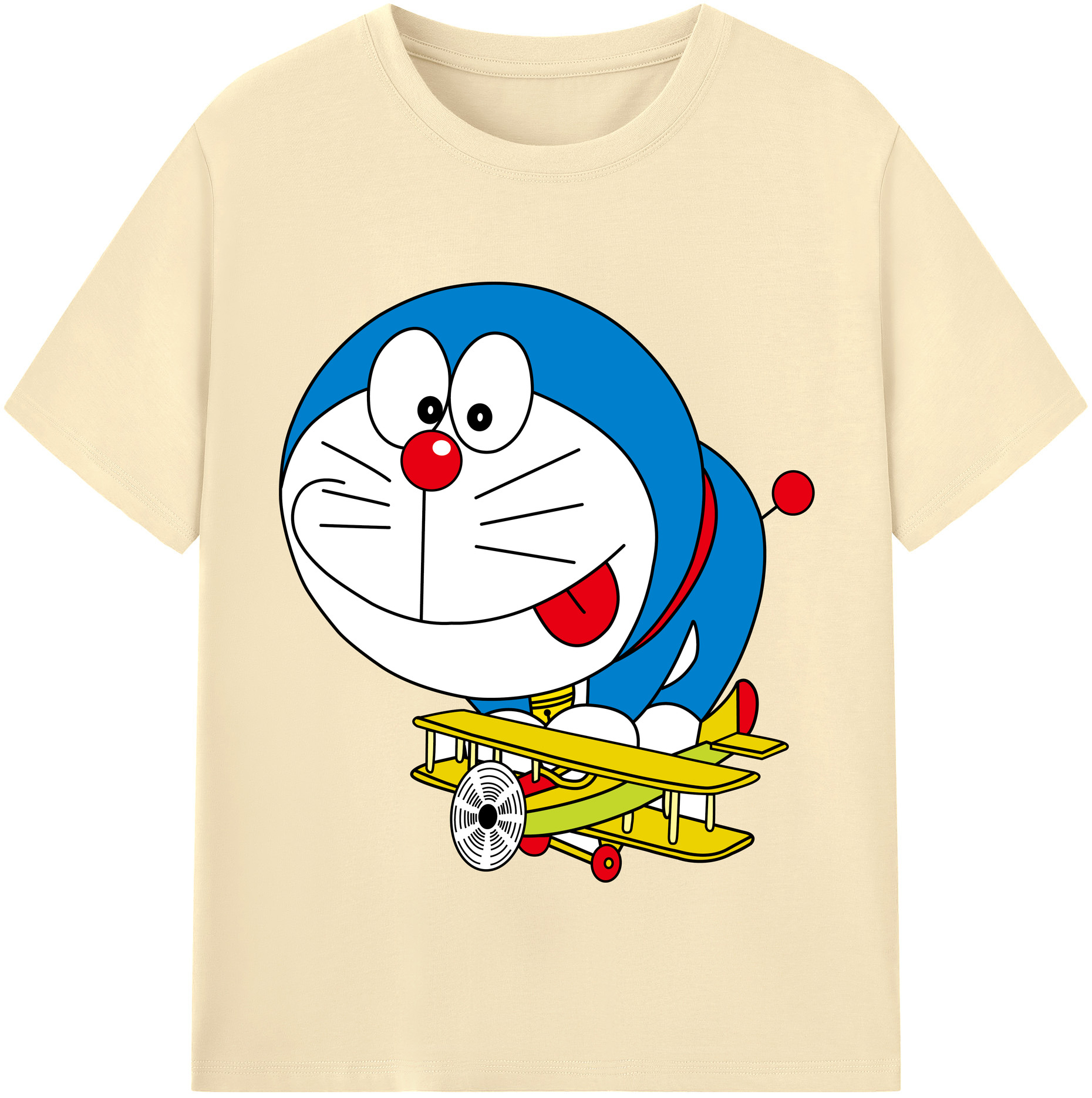 （画像用） ドラえもん Doraemon 綿100％半袖Tシャツ（フロントプリント）