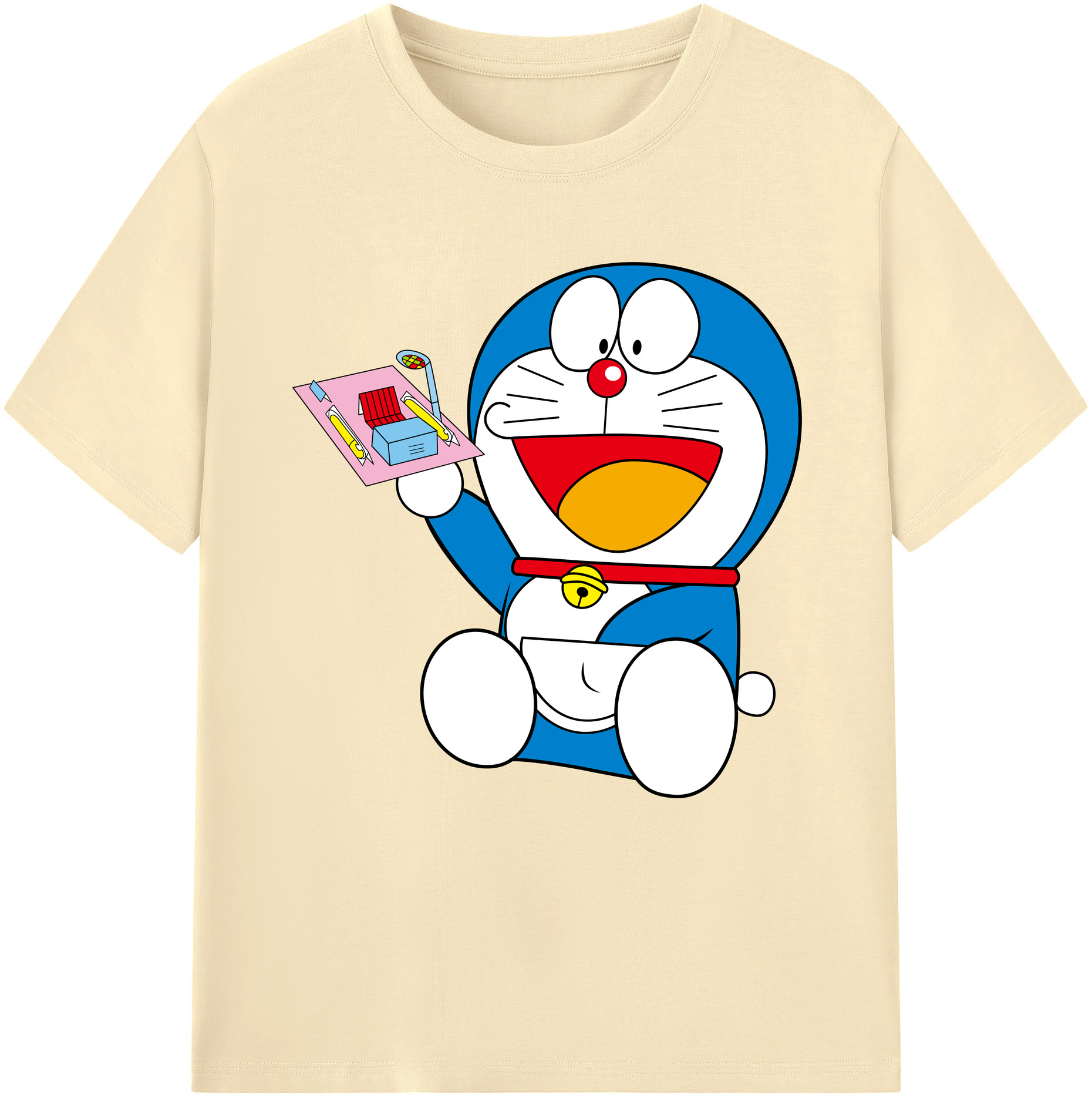 （画像用） ドラえもん Doraemon 綿100％半袖Tシャツ（フロントプリント）