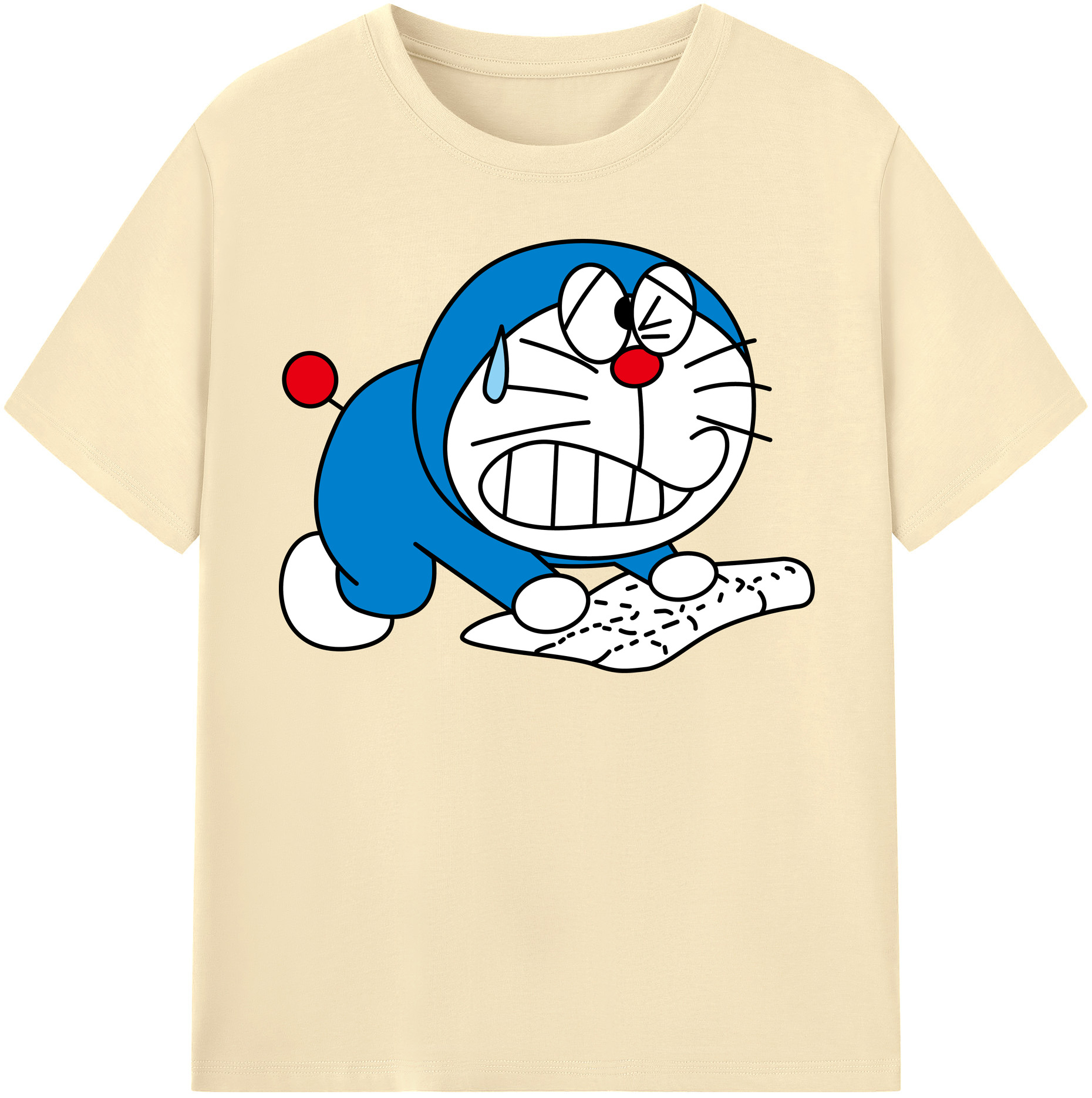 （画像用） ドラえもん Doraemon 綿100％半袖Tシャツ（フロントプリント）
