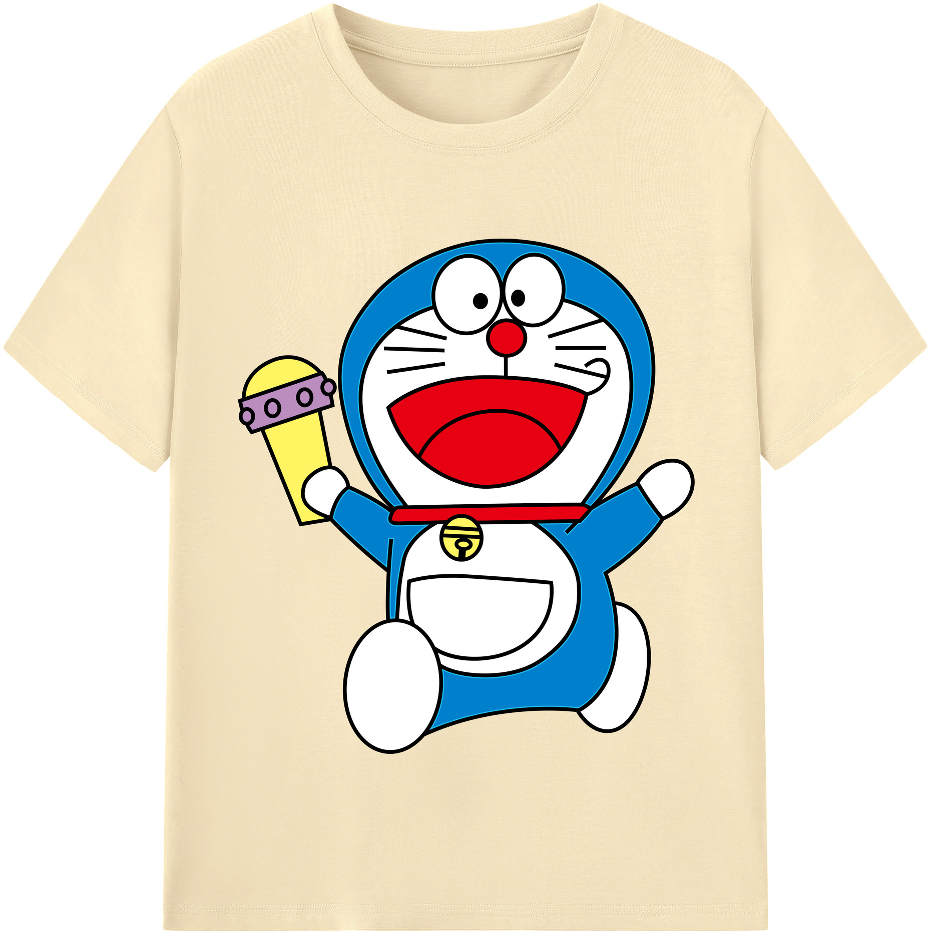 （画像用） ドラえもん Doraemon 綿100％半袖Tシャツ（フロントプリント）