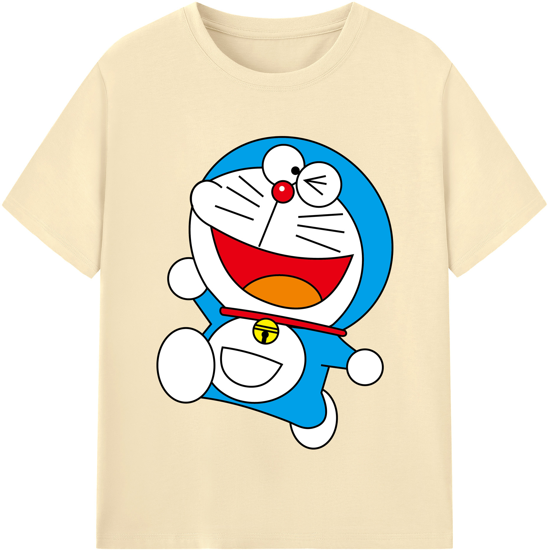 （画像用） ドラえもん Doraemon 綿100％半袖Tシャツ（フロントプリント）